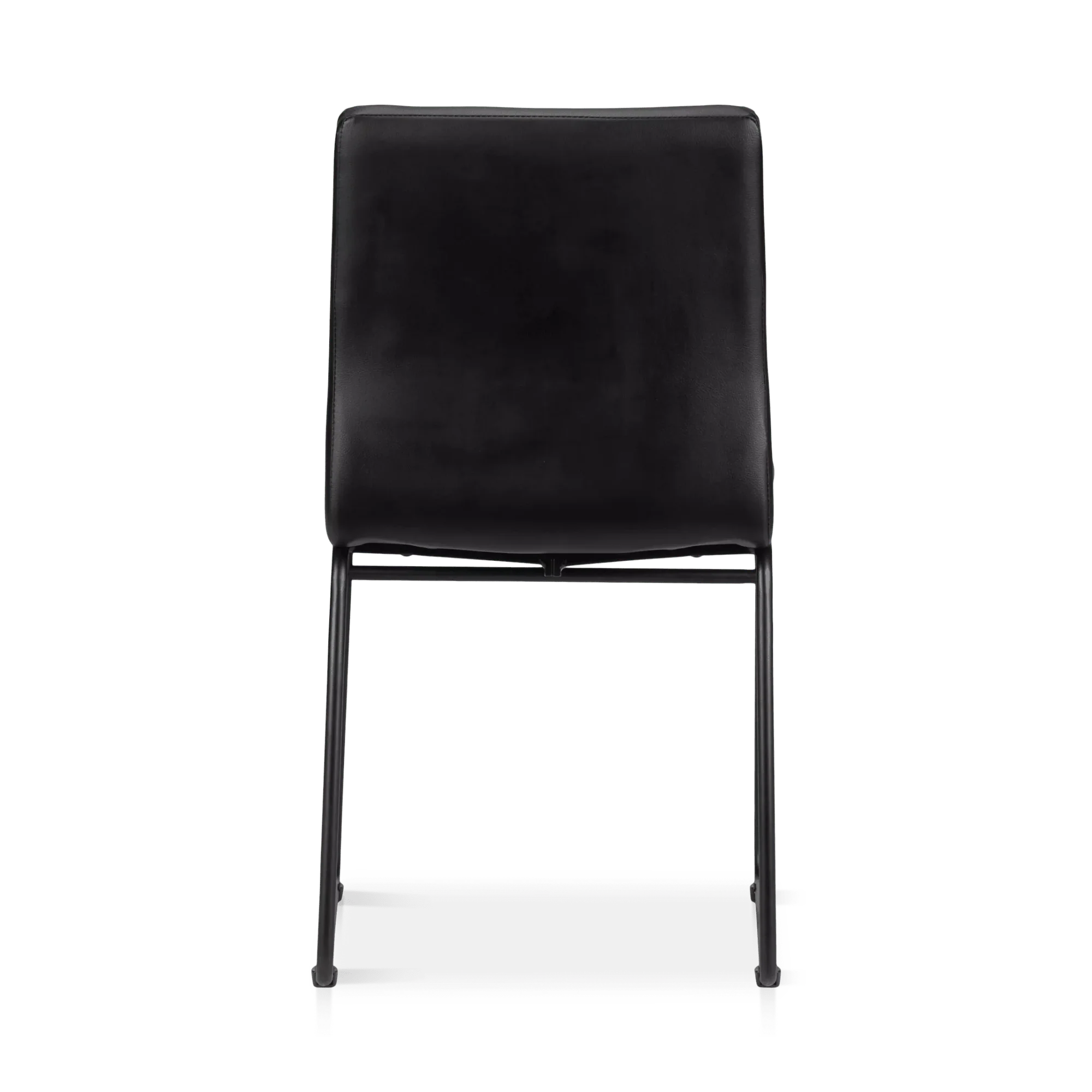 Faux Leather and Metal Dining Chair - Image 8