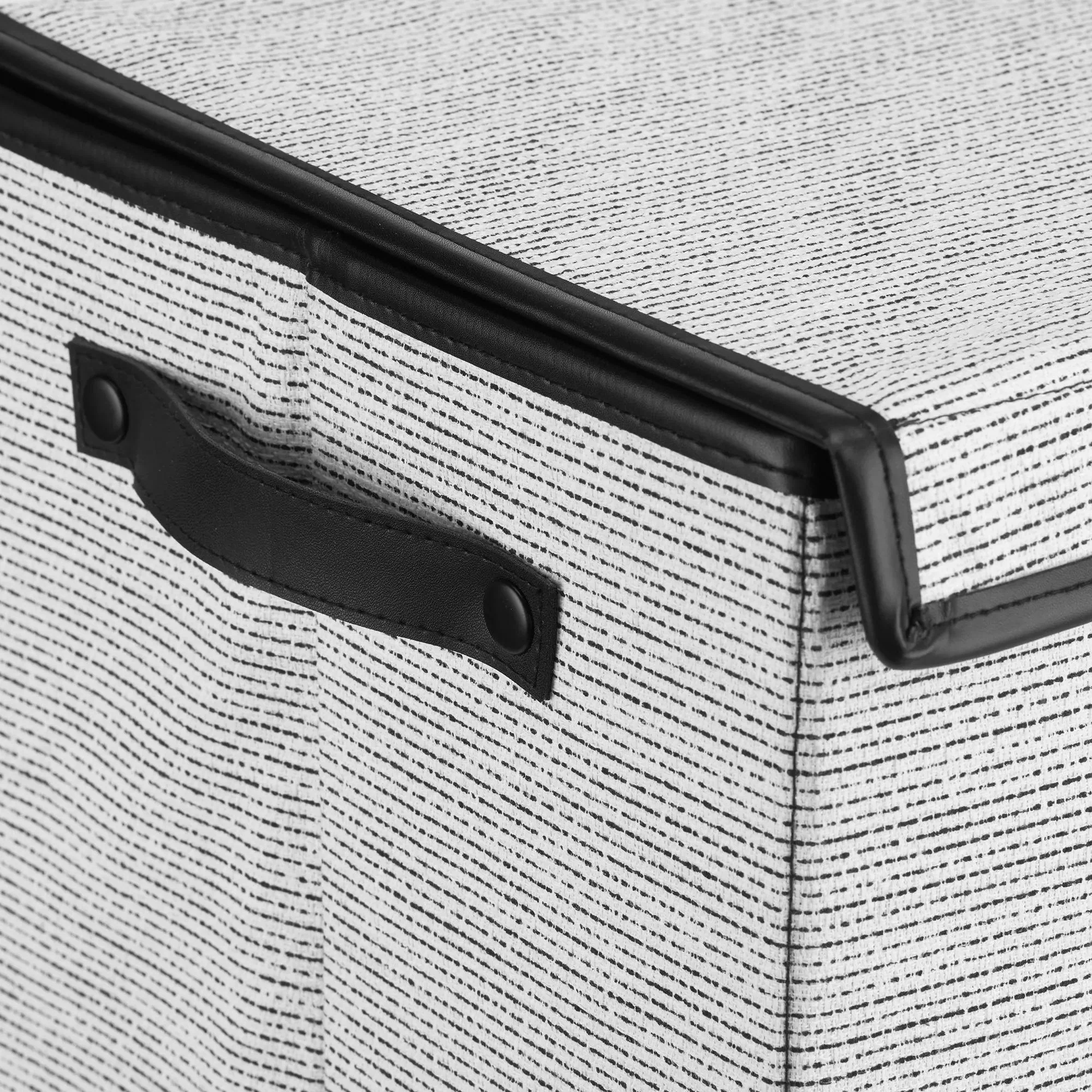 Black And White Foldable Hamper - Image 3