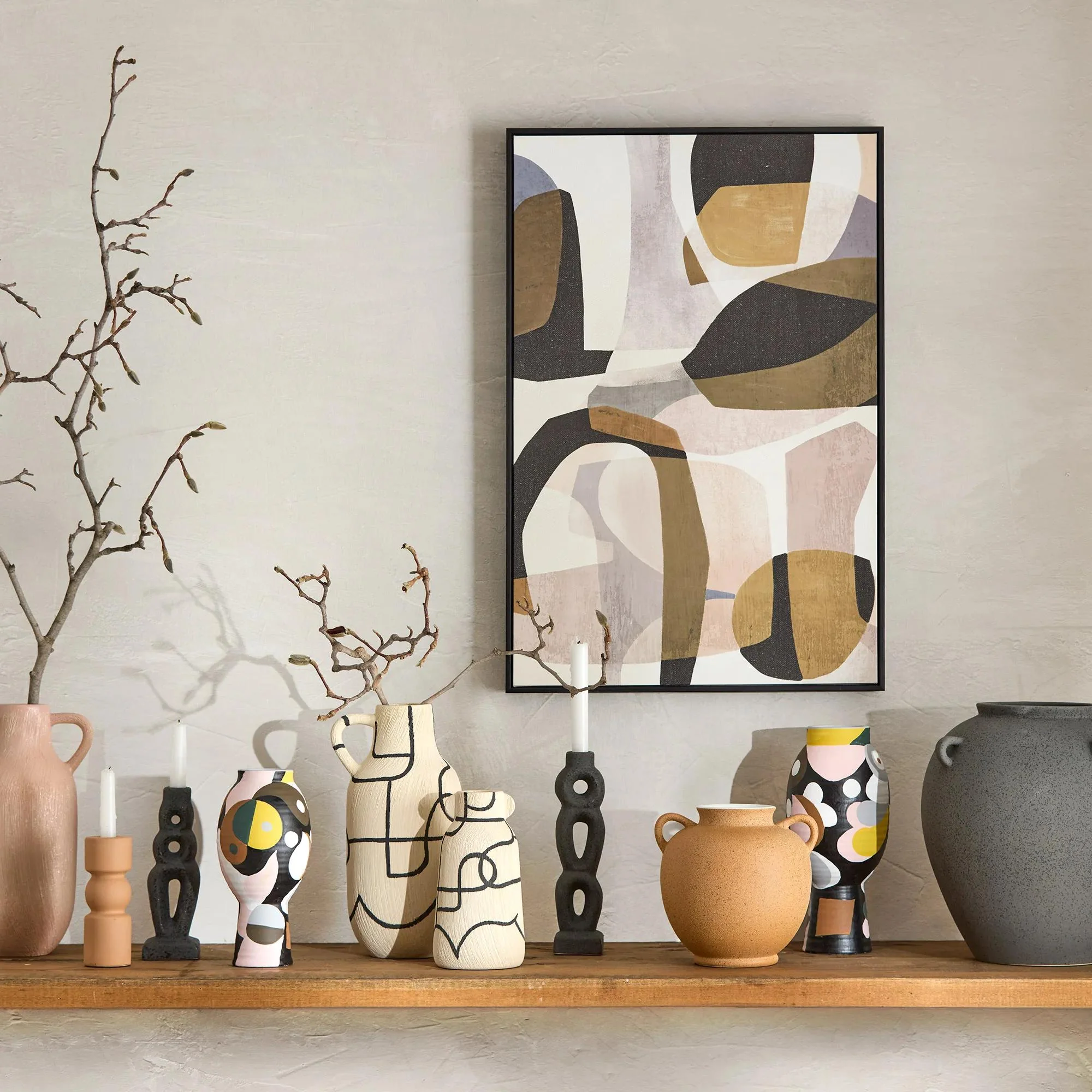 Framed Abstract Wall Art - Image 2