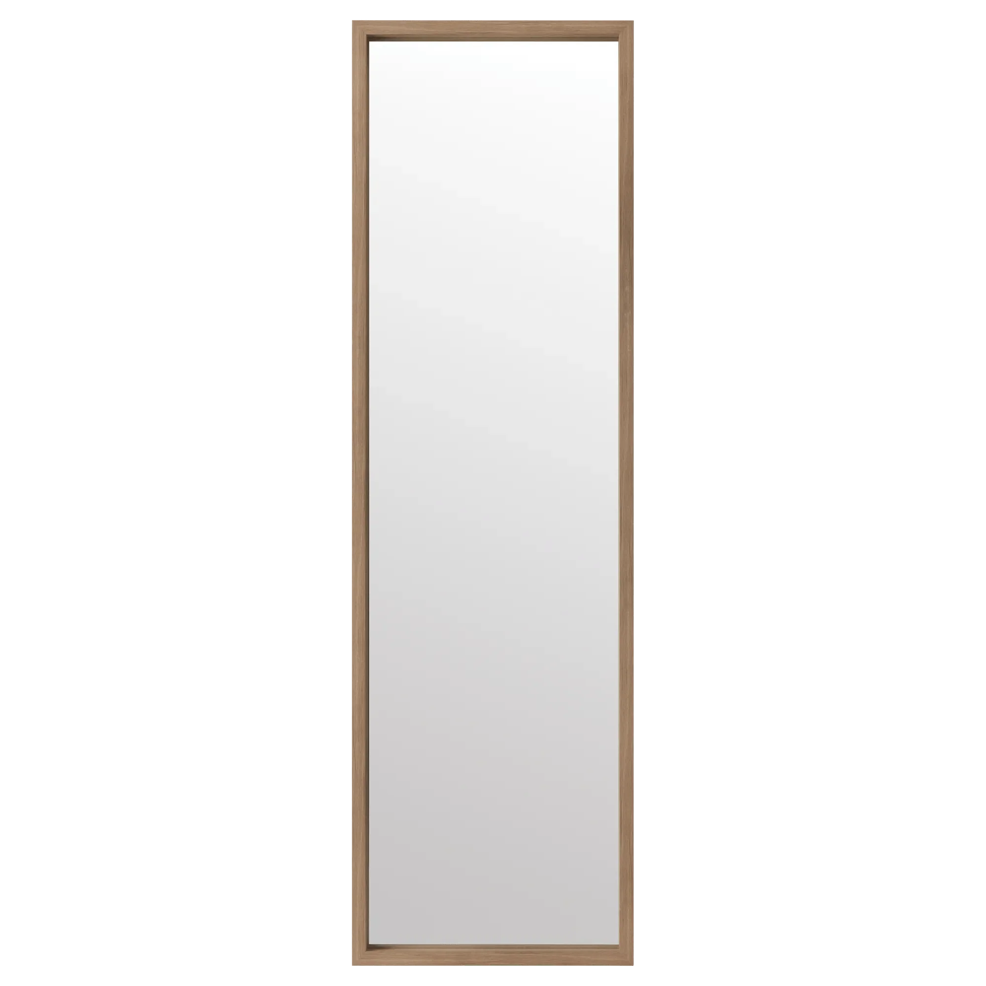 Full-Size Mirror with Wood Frame