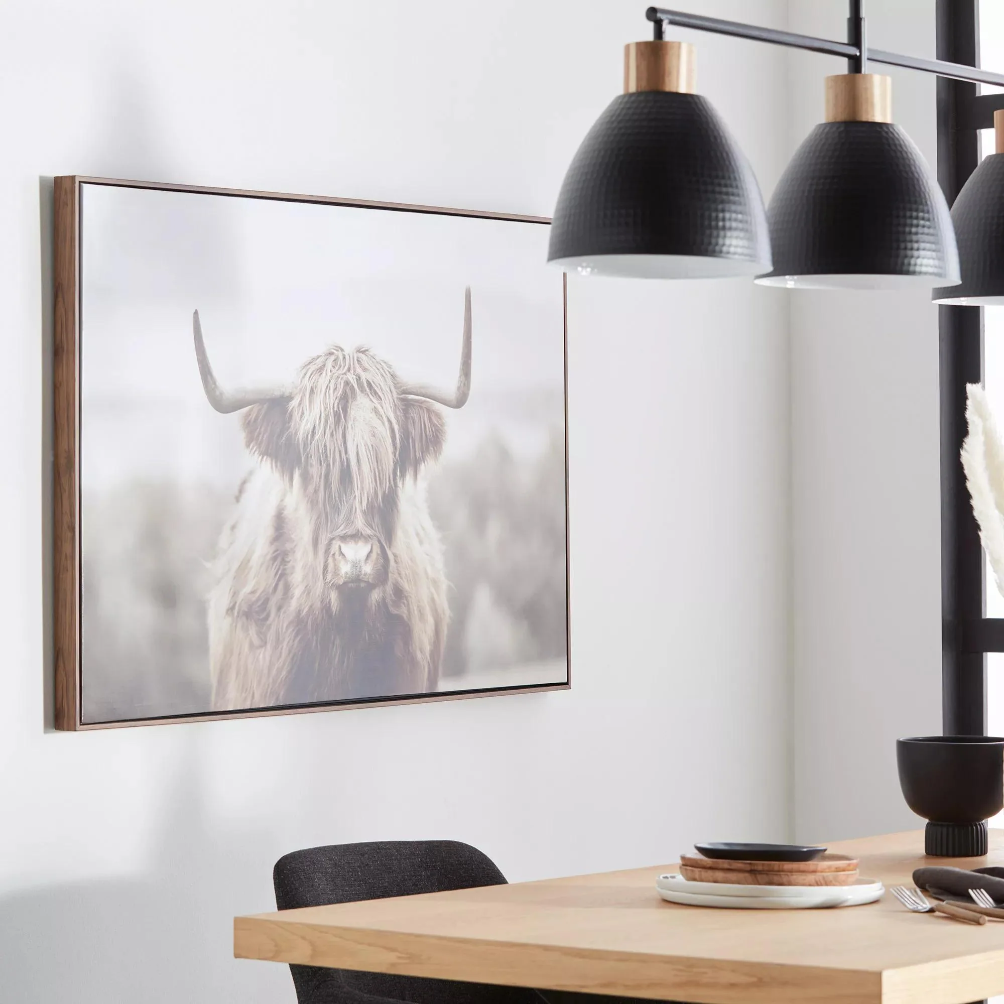 Furry Highland Cow Framed Art - Image 2