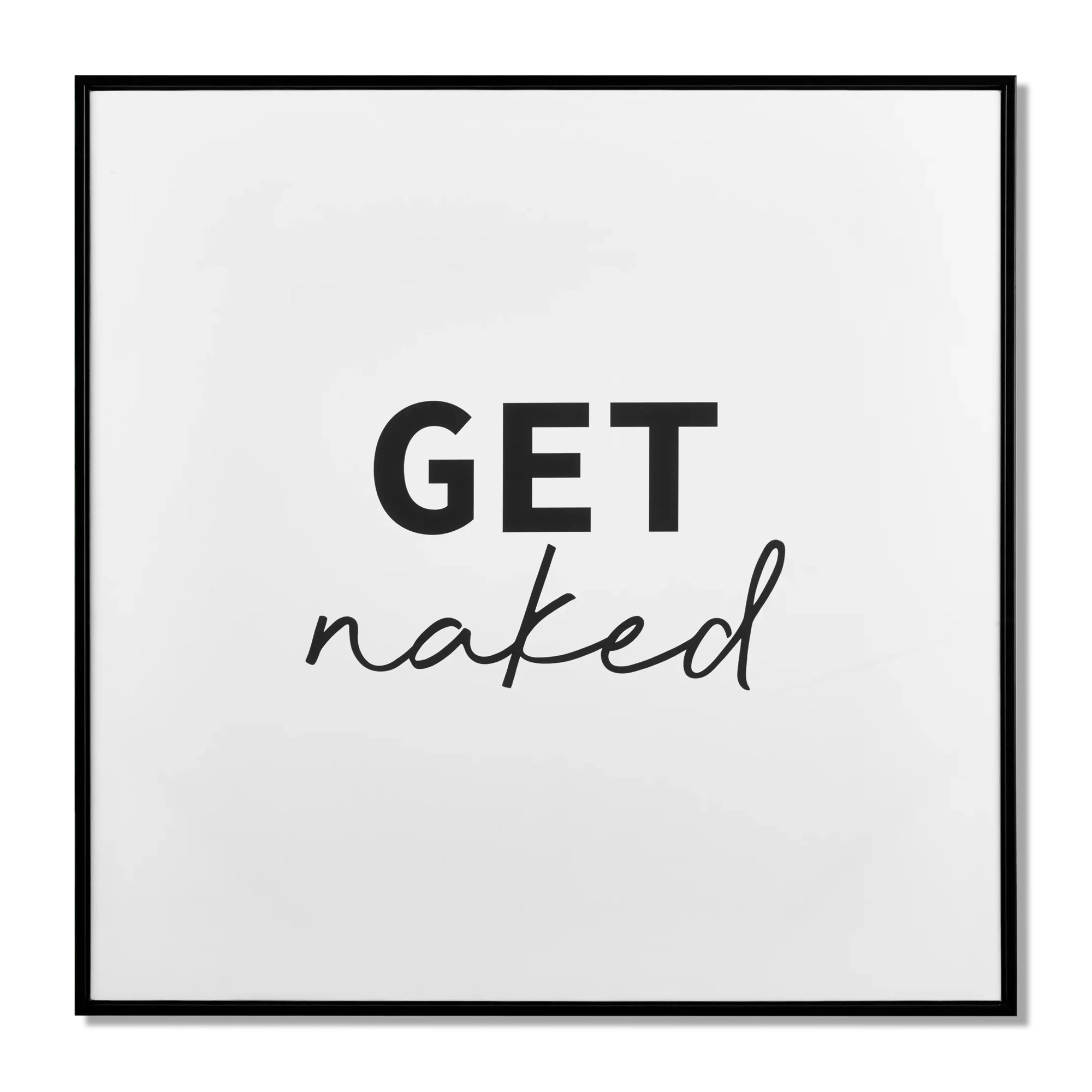 Get Naked Printed Canvas