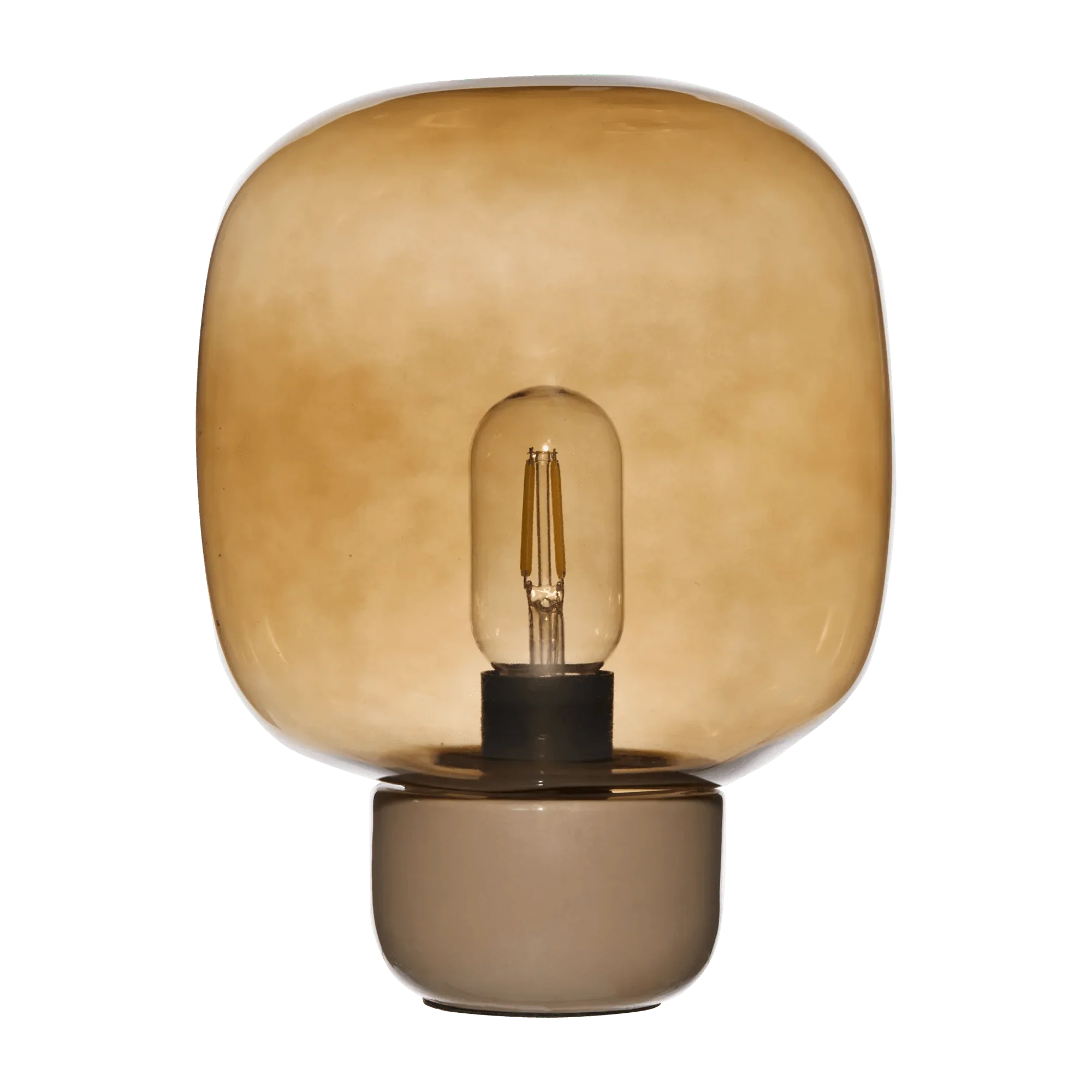 Glass and Ceramic Table Lamp