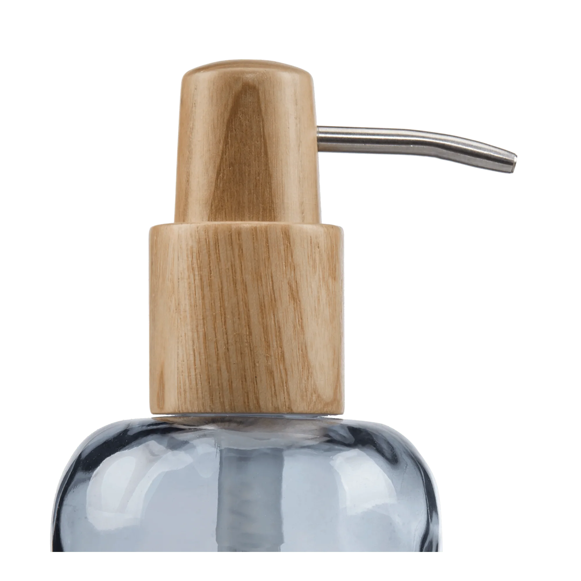 Glass Soap Dispenser With Bamboo Lid - Image 2