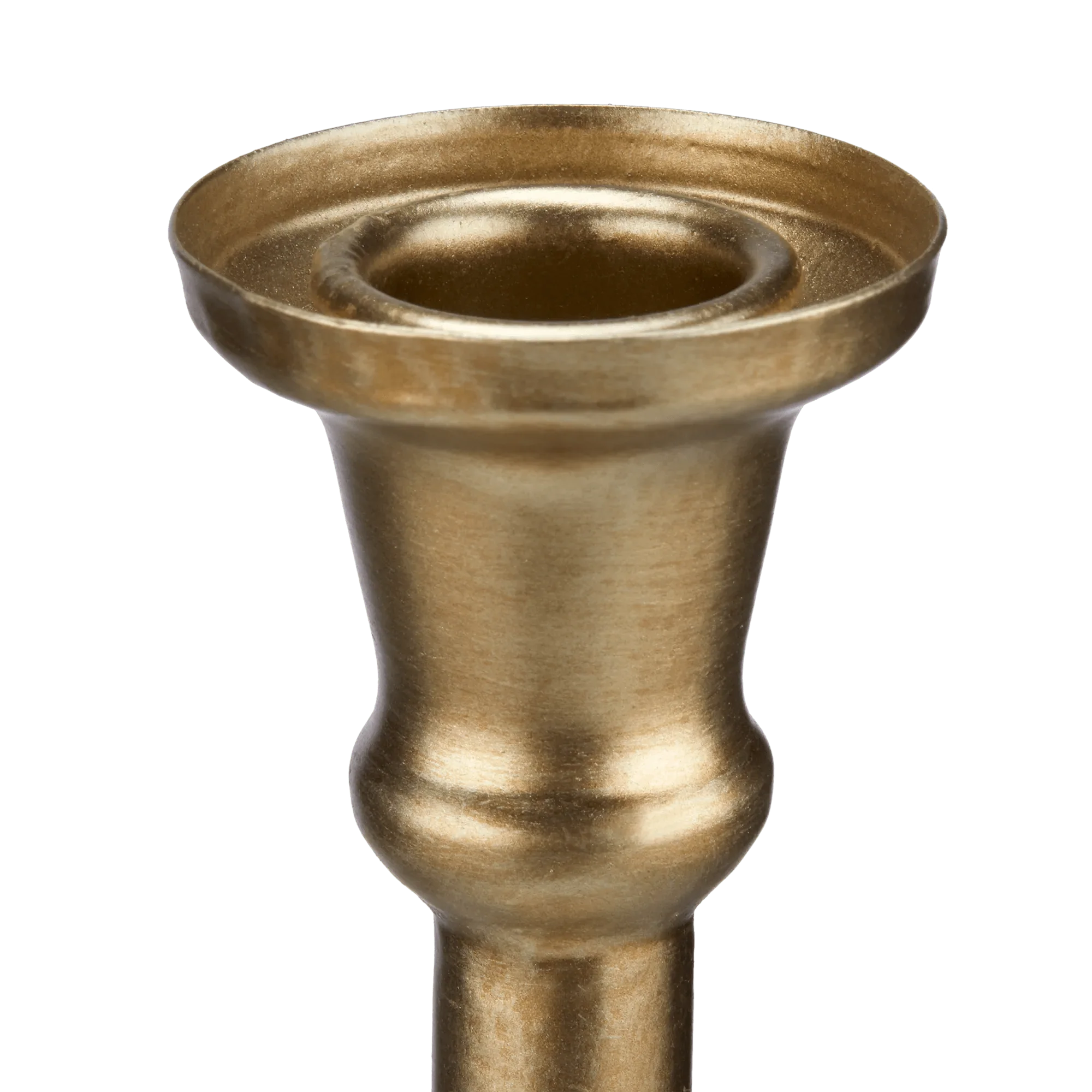 Gold Metal Candle Holder - Image 2