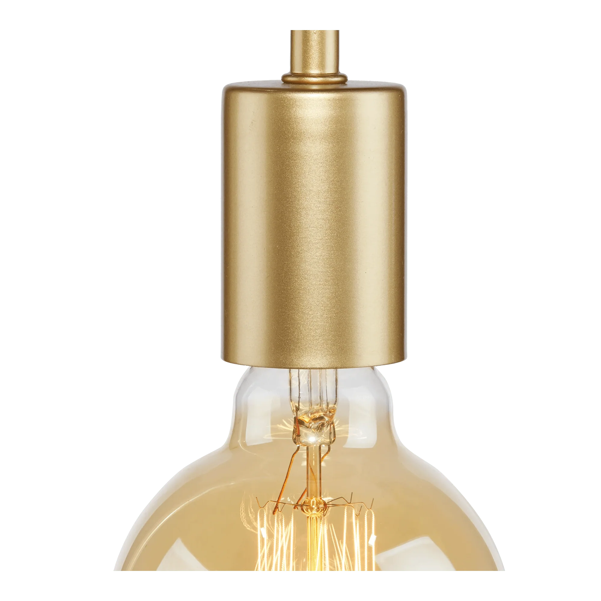 Gold Table Lamp With Scalloped Base - Image 5