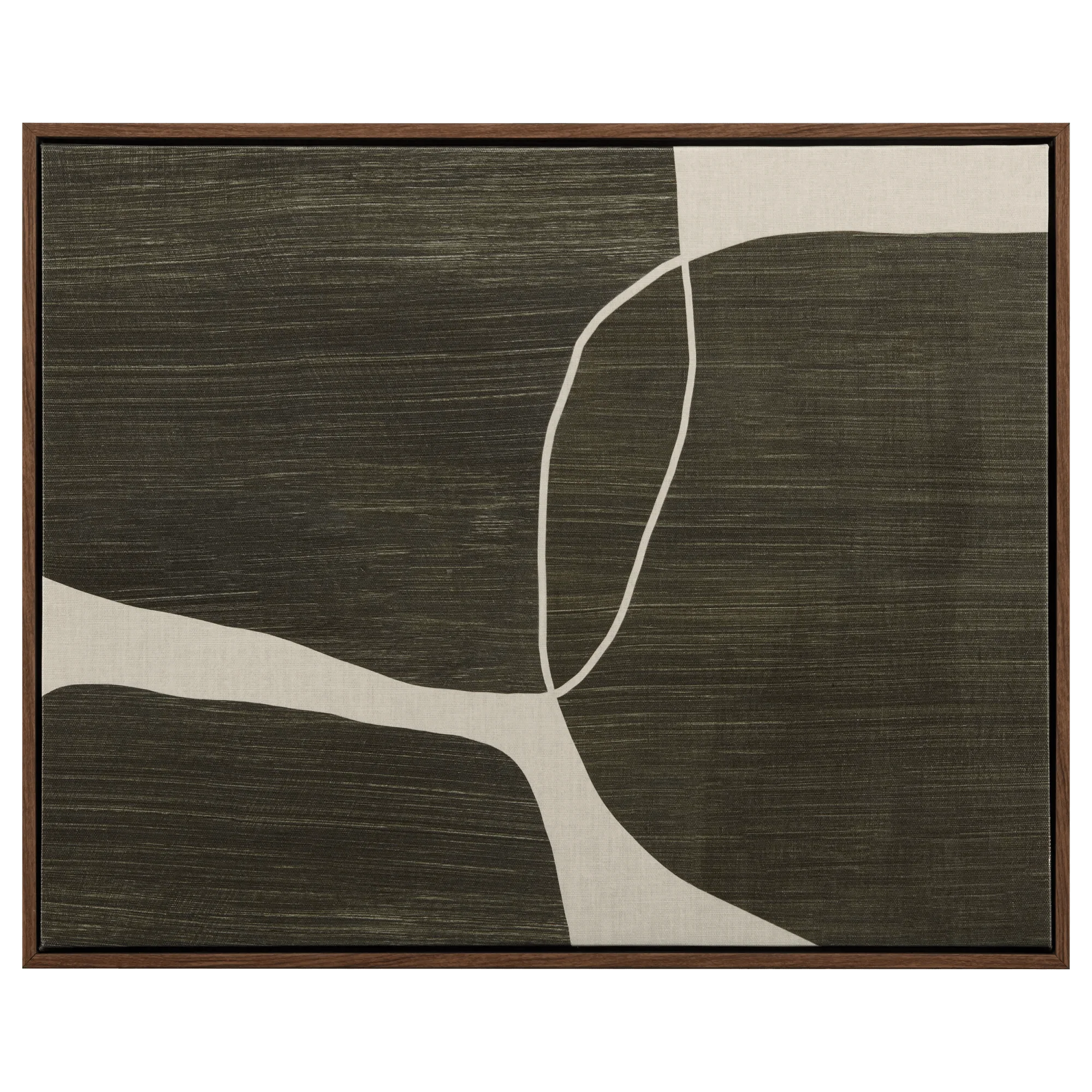 Green Abstract Framed Art