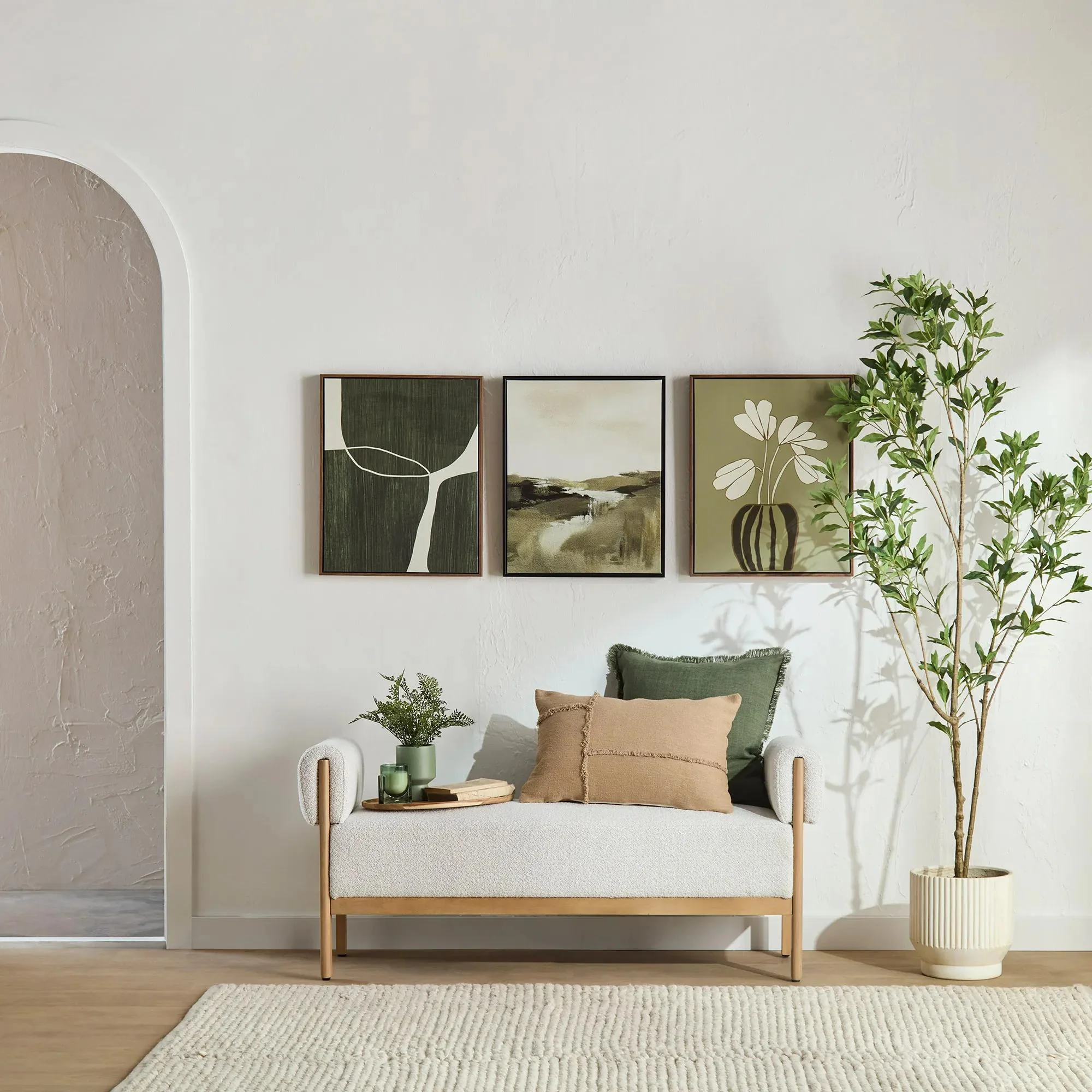 Green Abstract Framed Art - Image 2