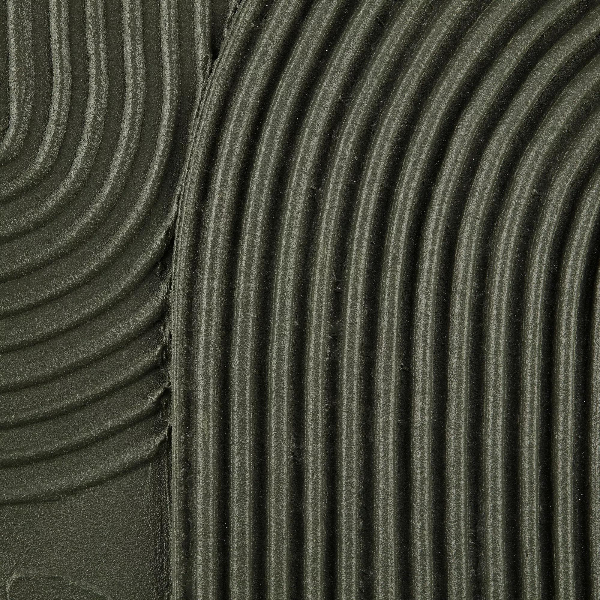 Green Lines Oil Painted Canvas - Image 2