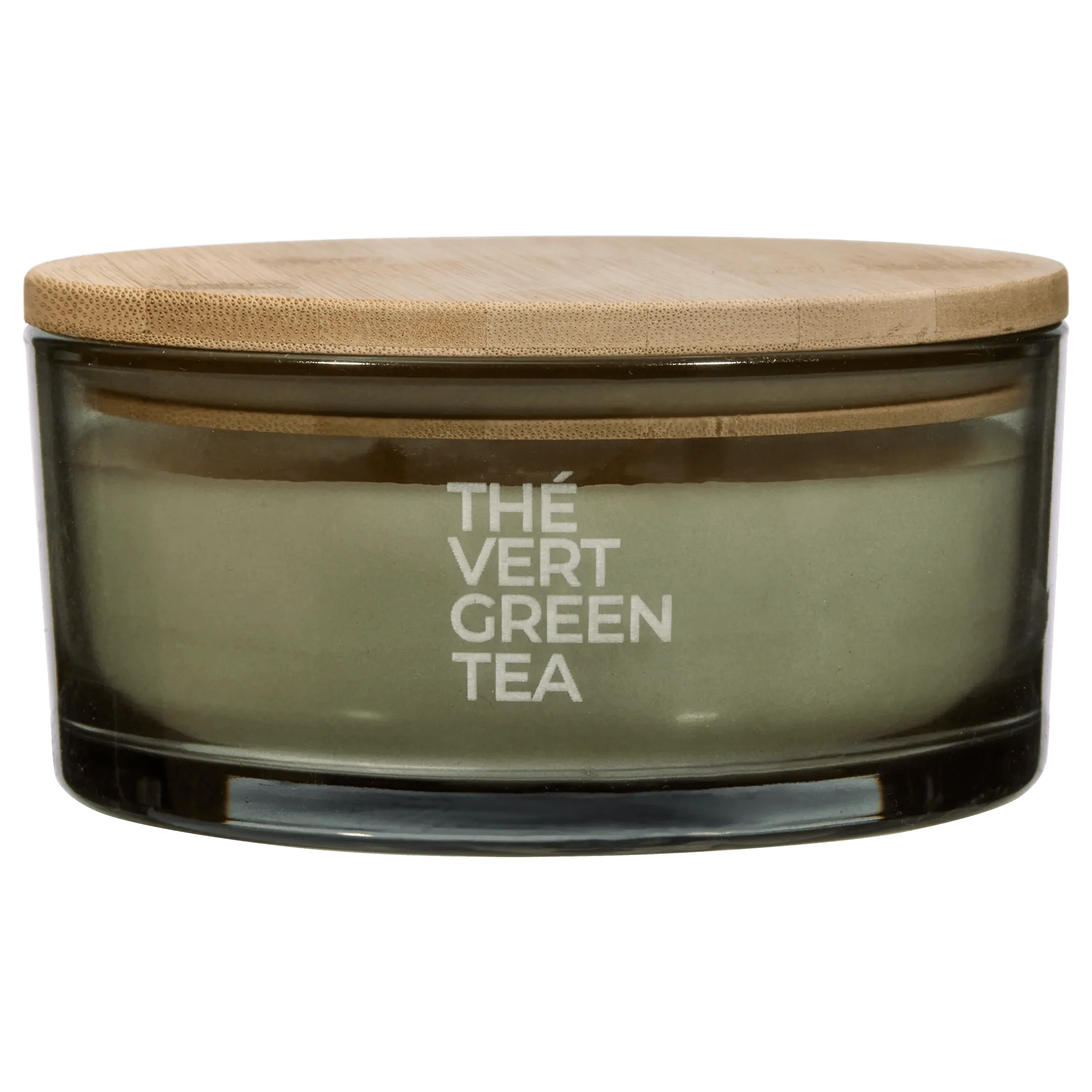 Green Tea Candle with Wooden Lid