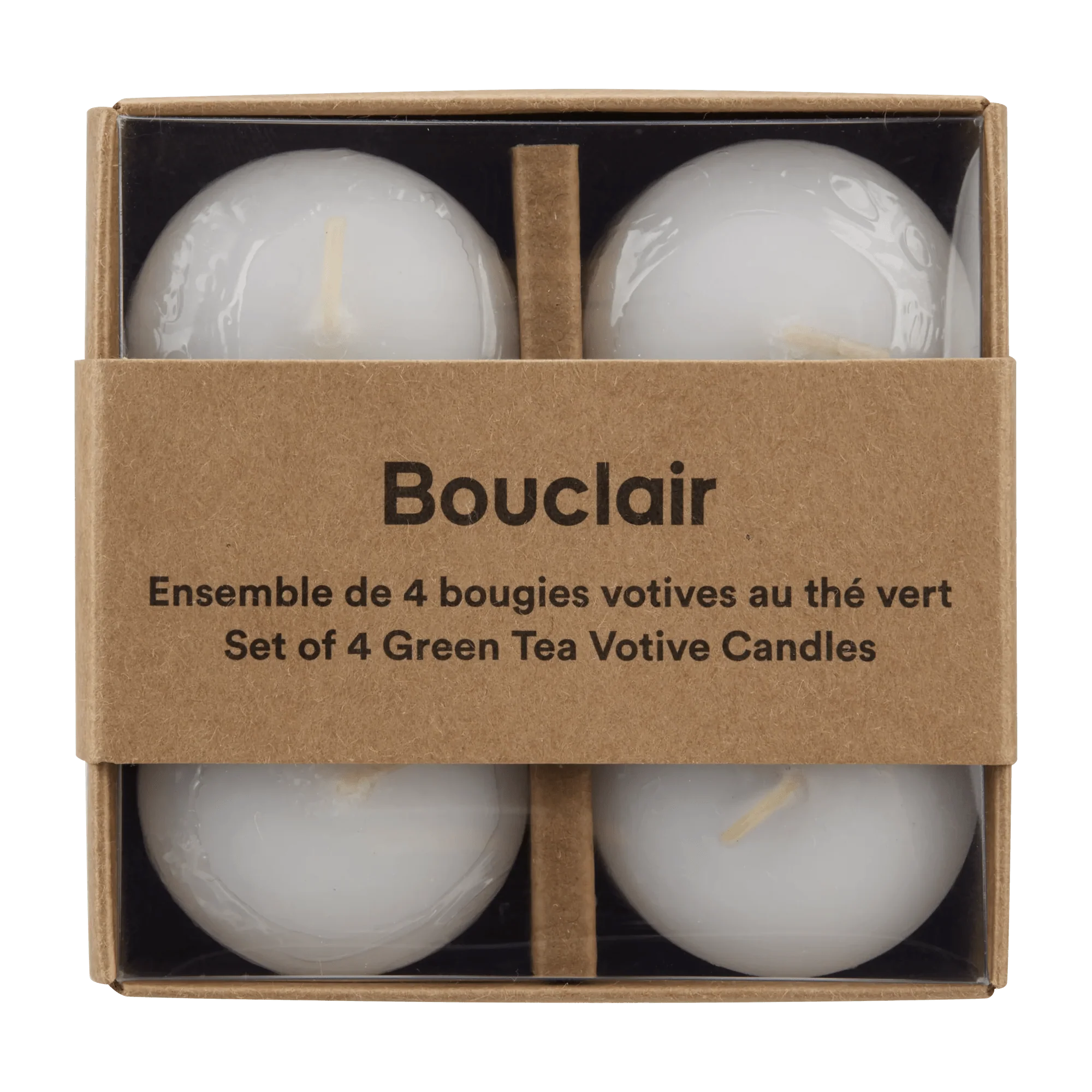 Green Tea Votive Candles Set of 4