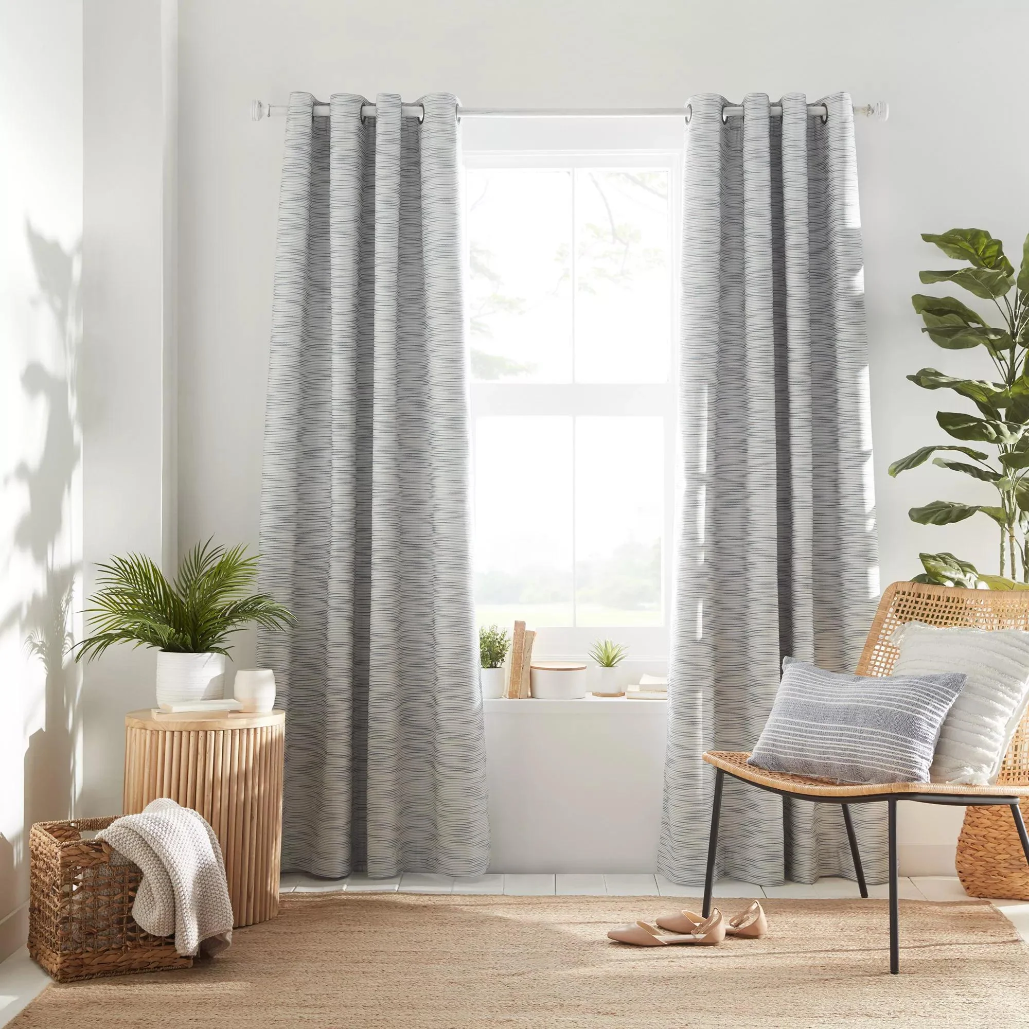 Blue Hadas Grommet Blackout Curtain - Image 6