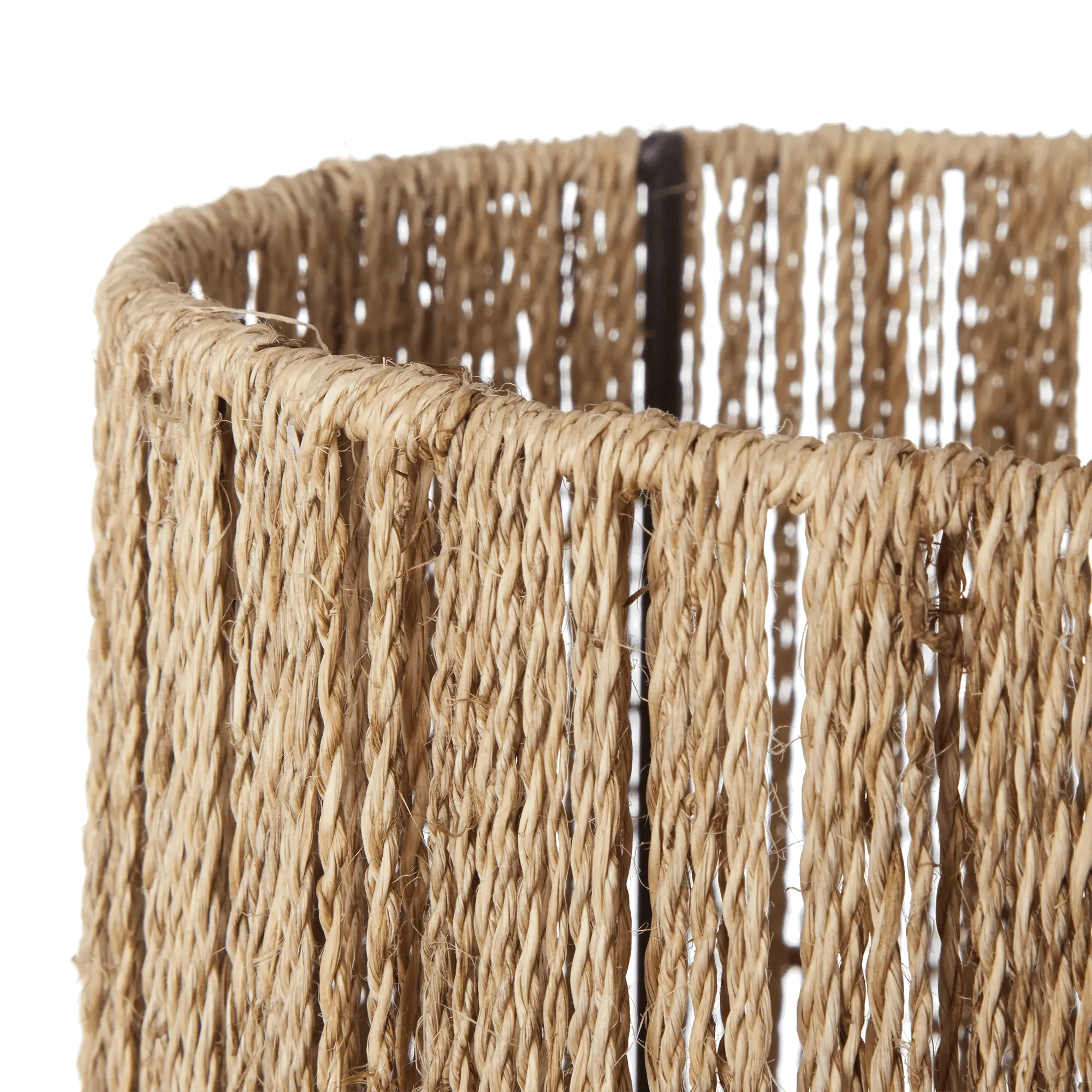 Hemp Rope Tube Floor Lamp - Image 3