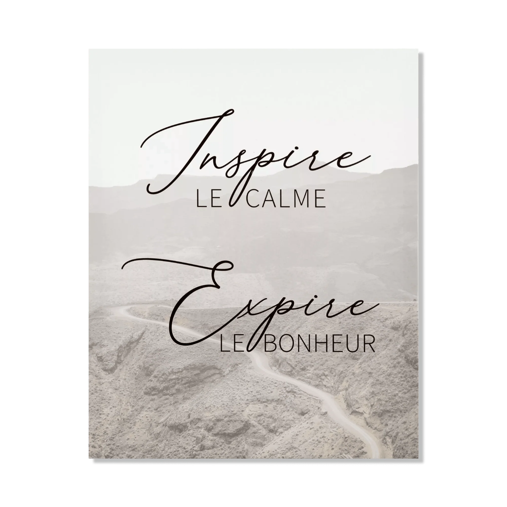 Inspire Expire Printed Canvas