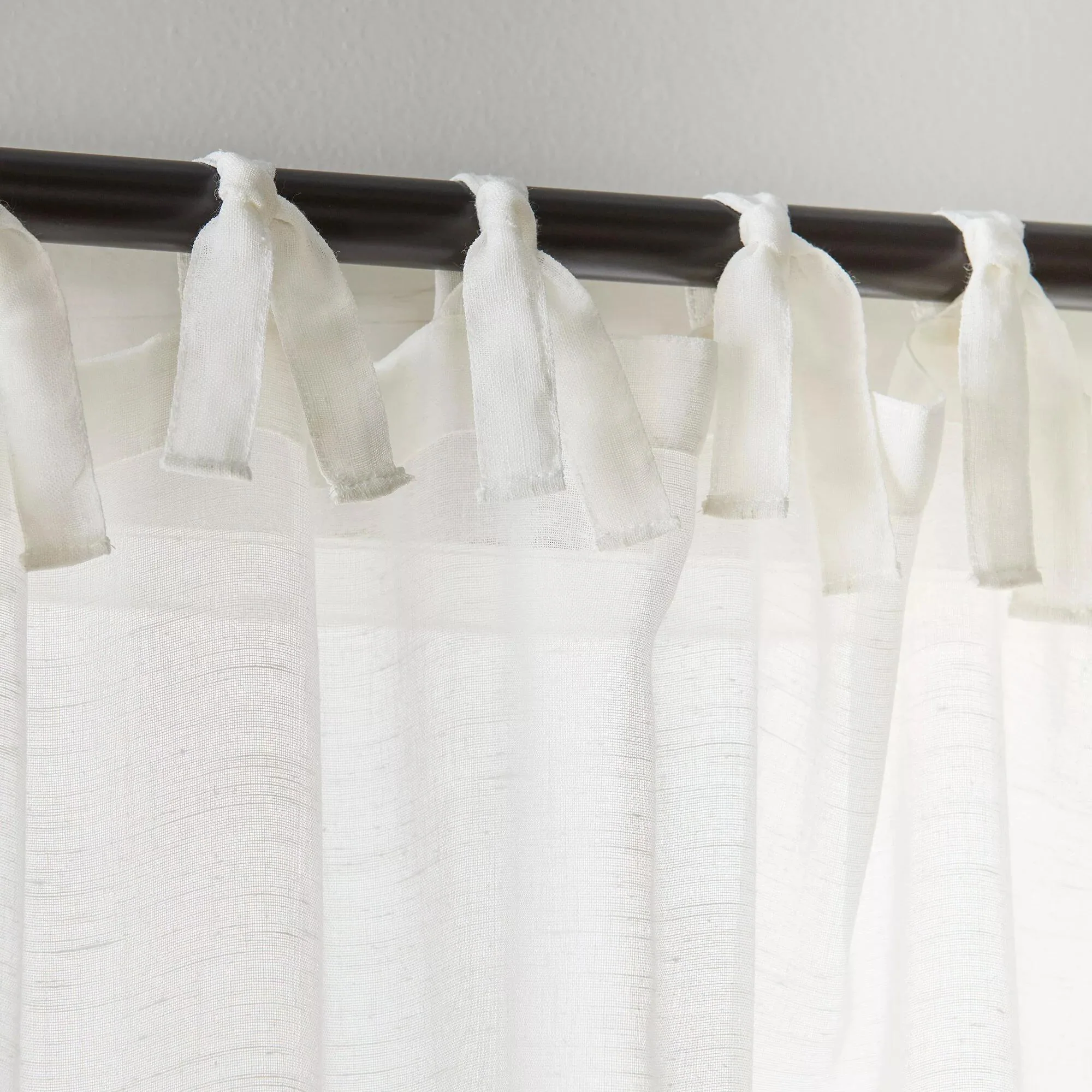 Jessica Tie Top Sheer Curtain - Image 2
