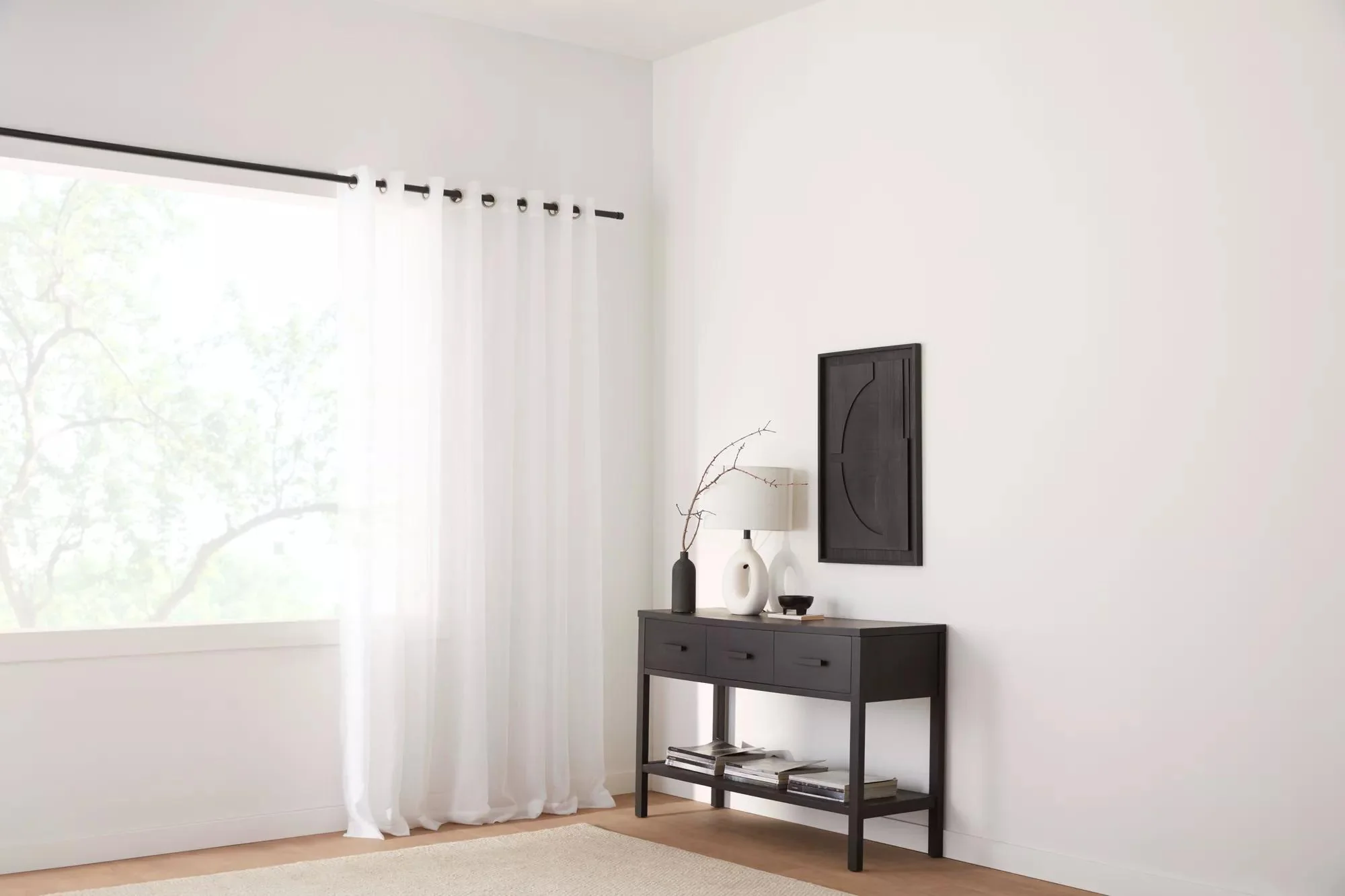 White Kacha Sheer Curtain - Image 7