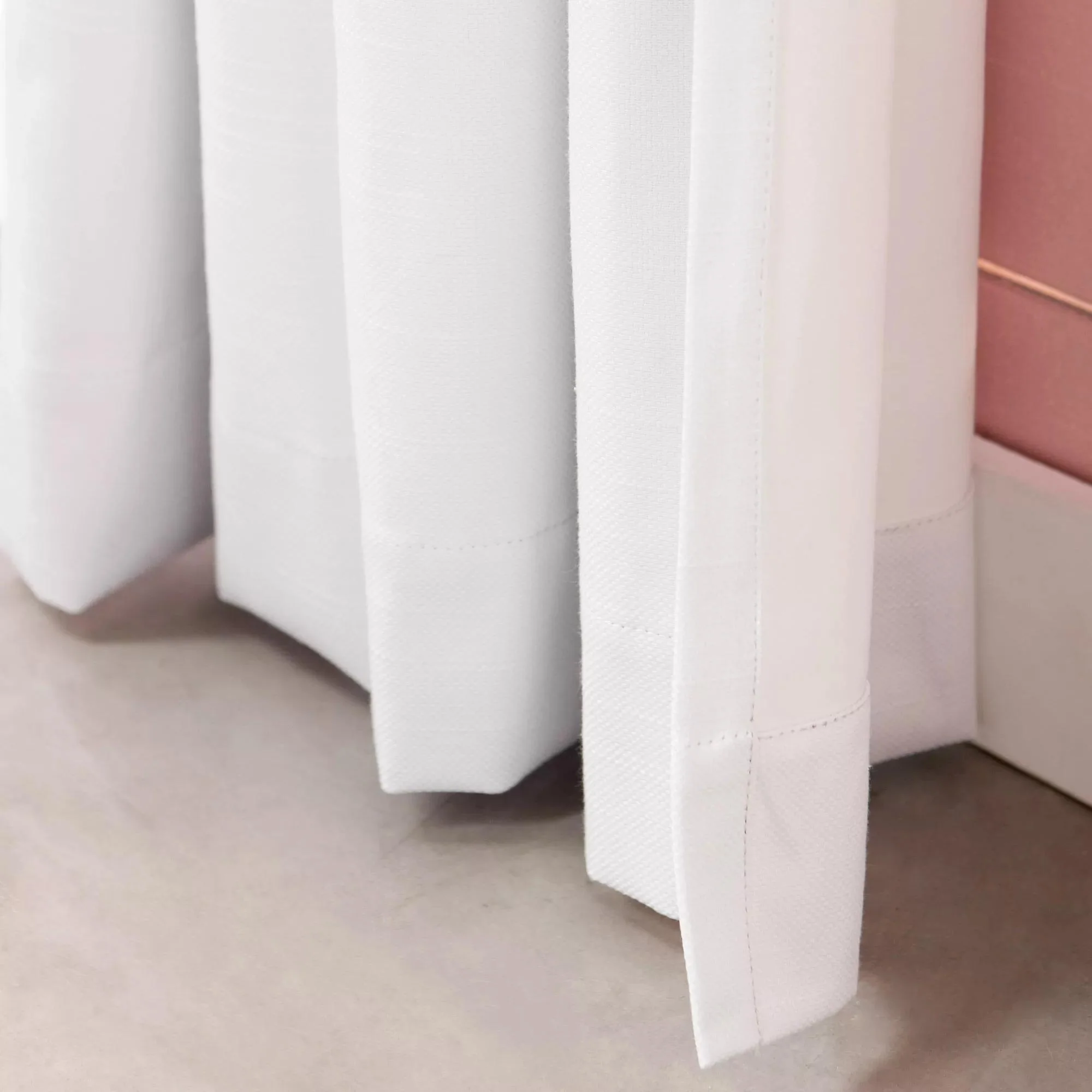 White Kimia Blackout Curtain - Image 2