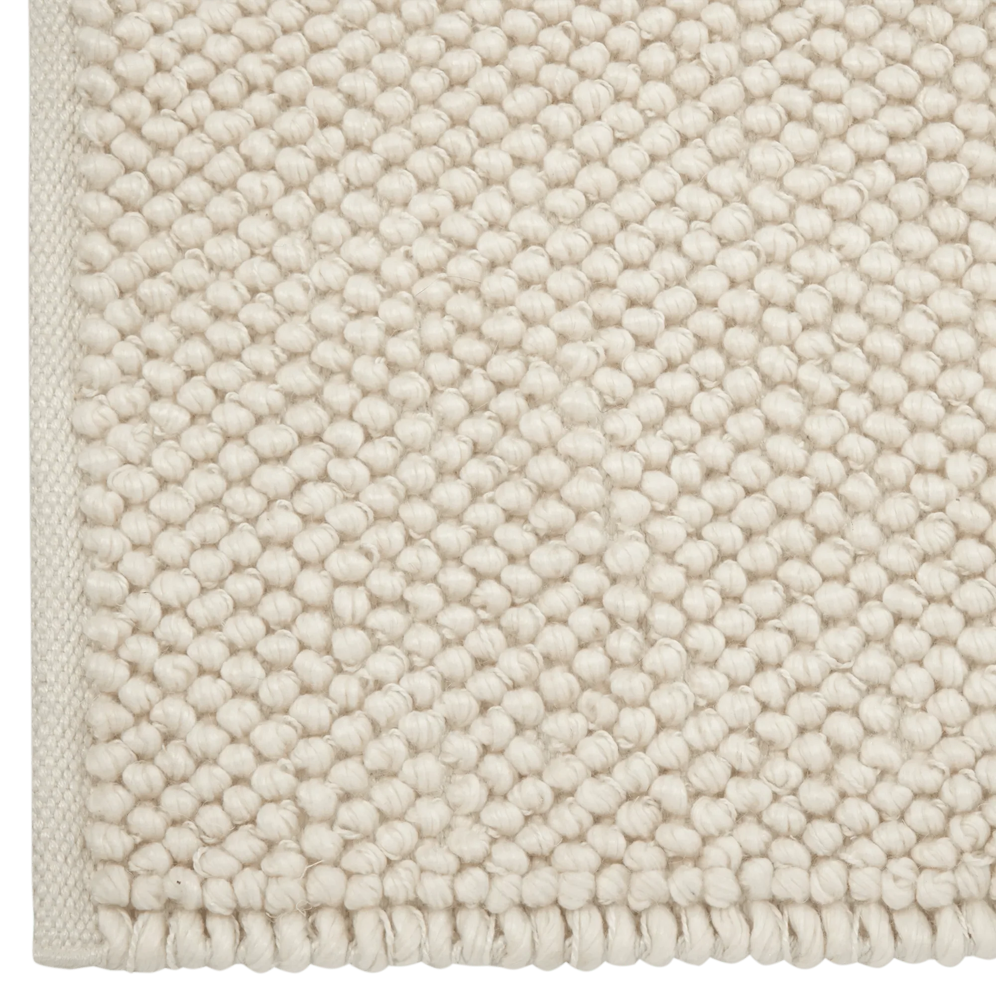 White Landric Polyester Rug - Image 2