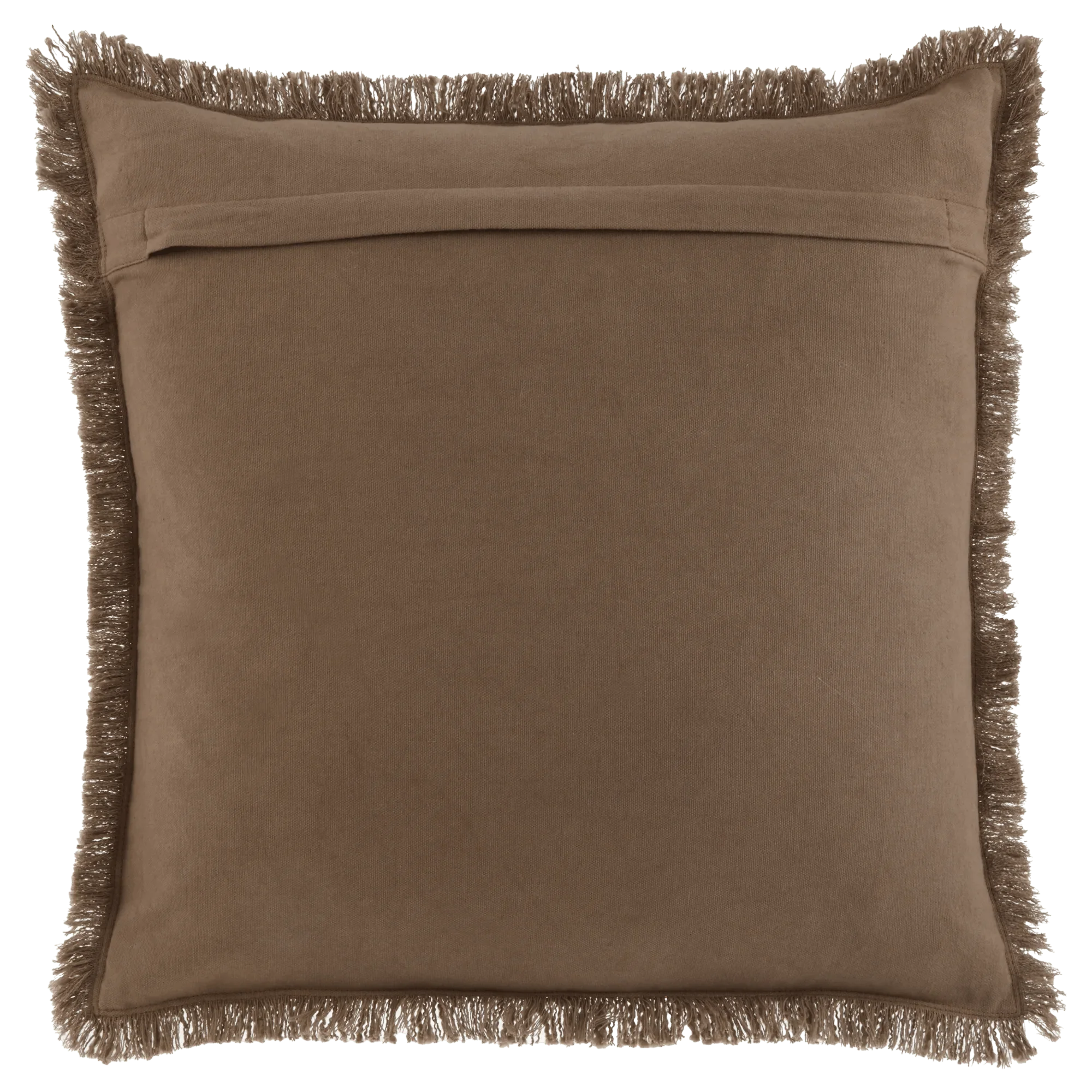 Latigo Brown Fringe Cushion Cover - Image 5