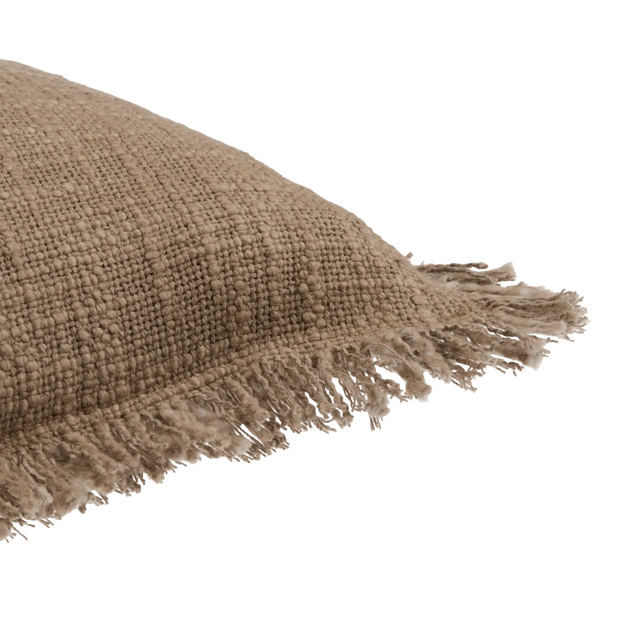 Latigo Brown Fringe Cushion Cover - Image 7