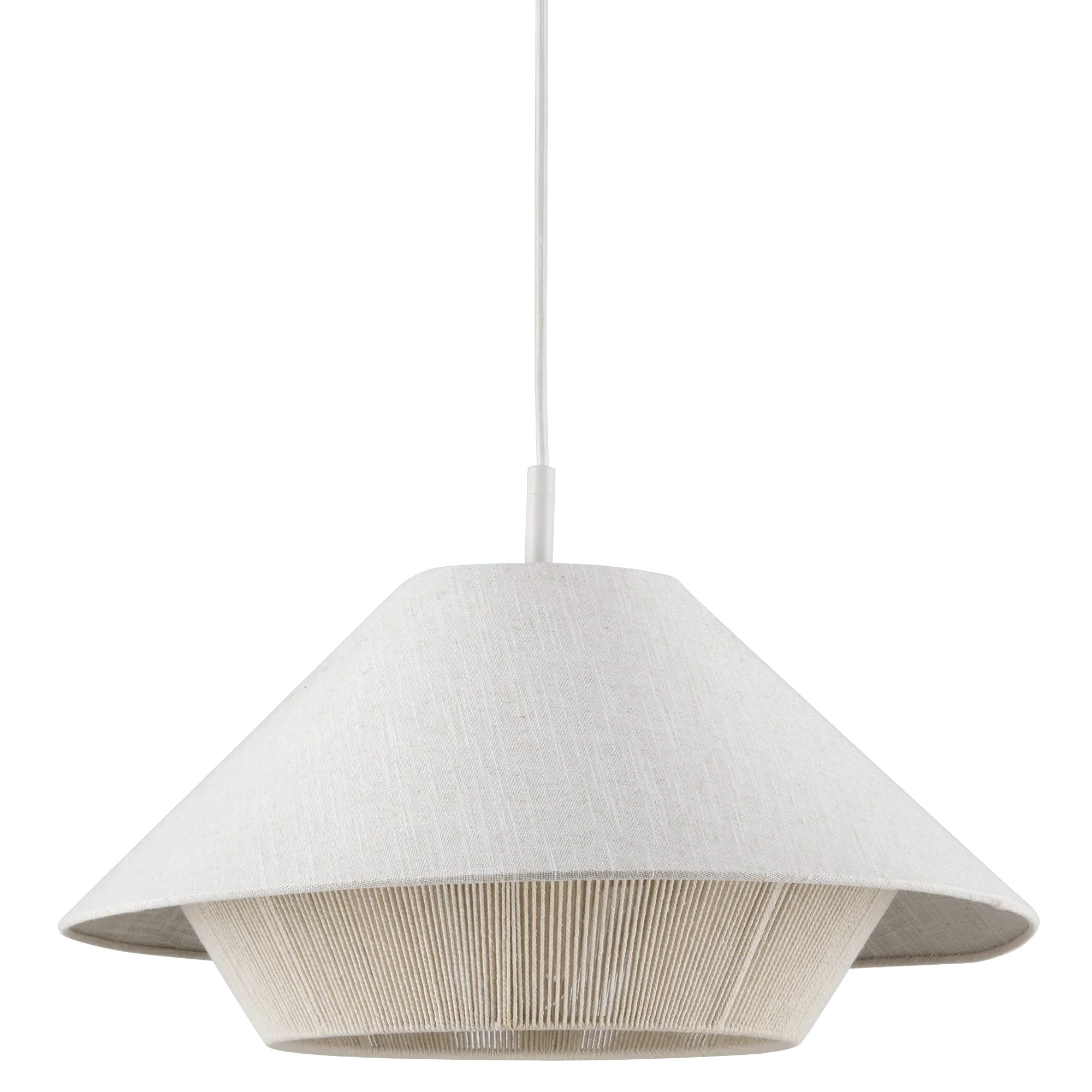 Linen and Rope Ceiling Lamp