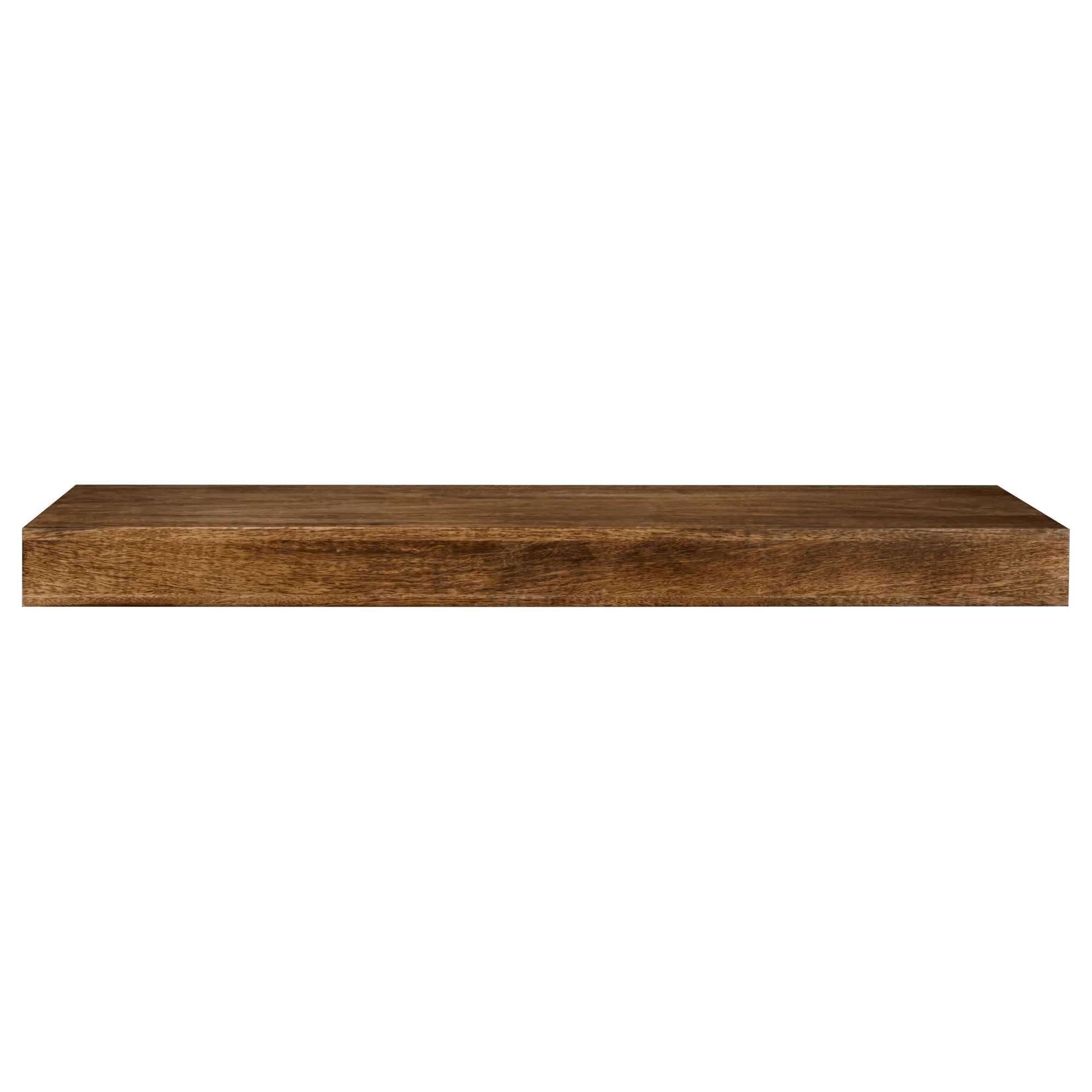 Long Mango Wood Floating Shelf