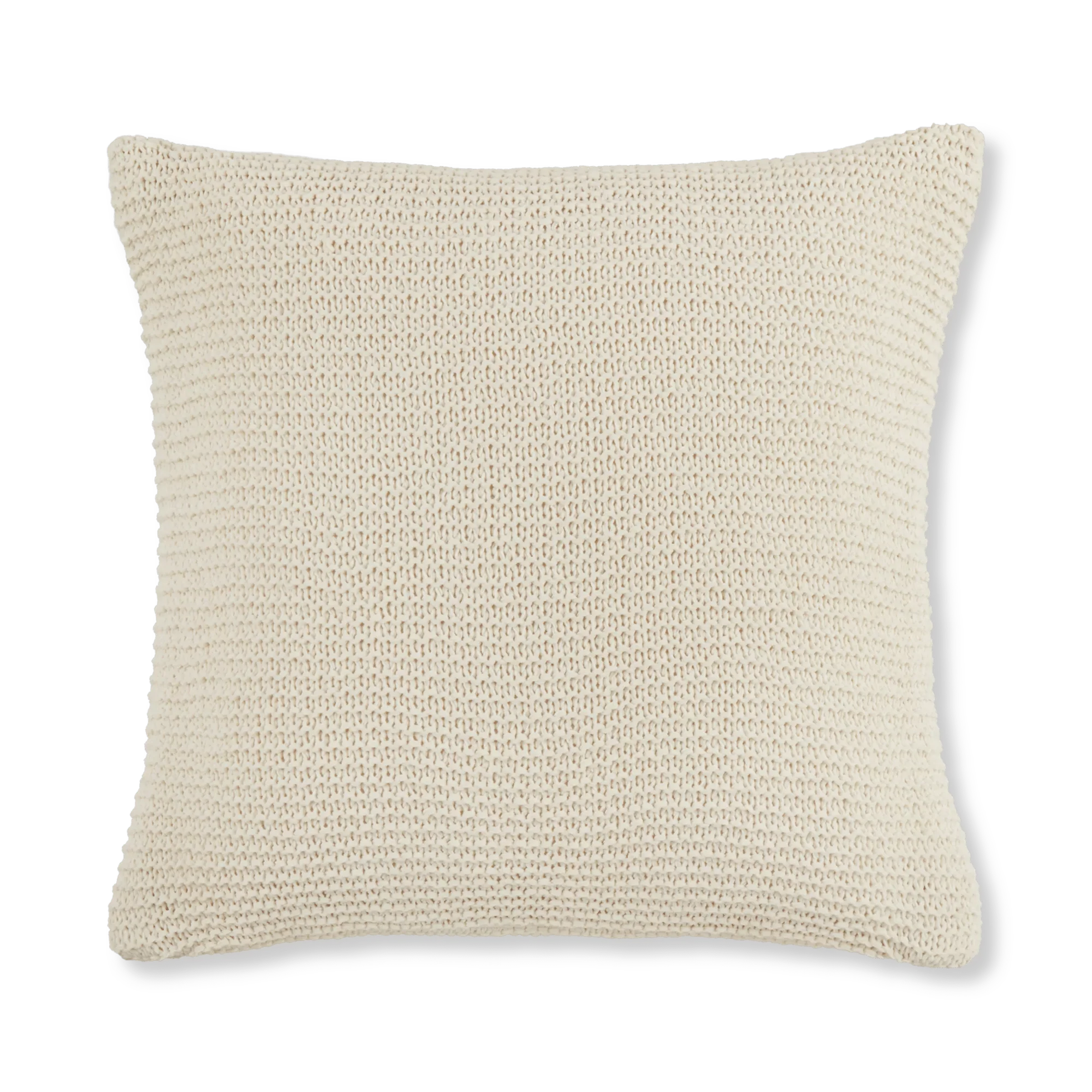 White Lonny Knit Throw Pillow