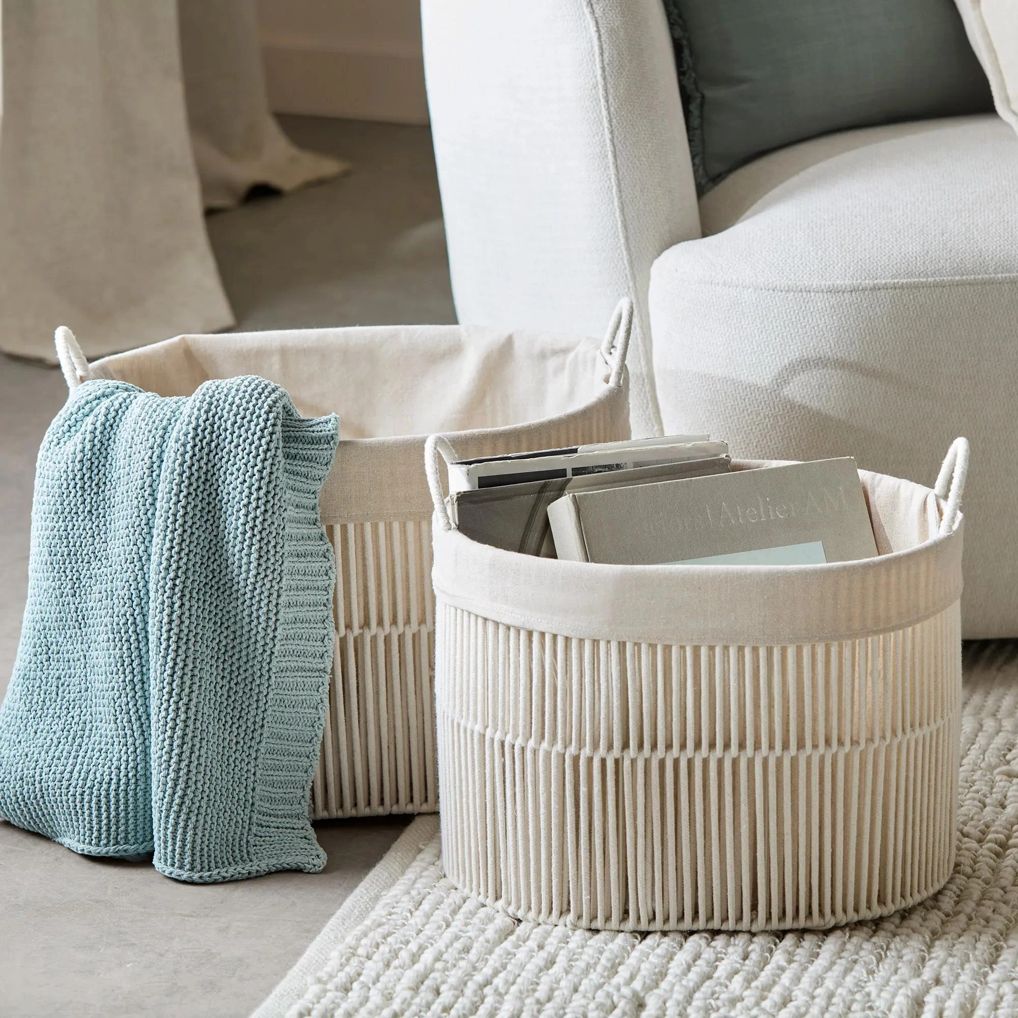 Aqua Lonny Woven Throw - Image 4