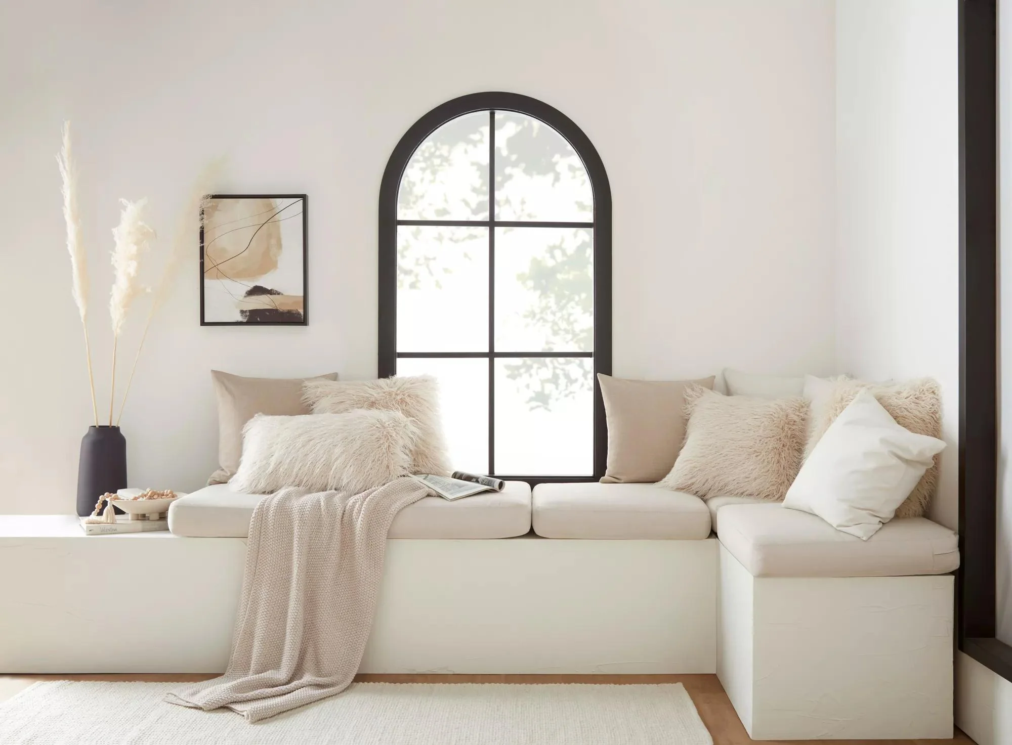 White Lonny Woven Throw - Image 2