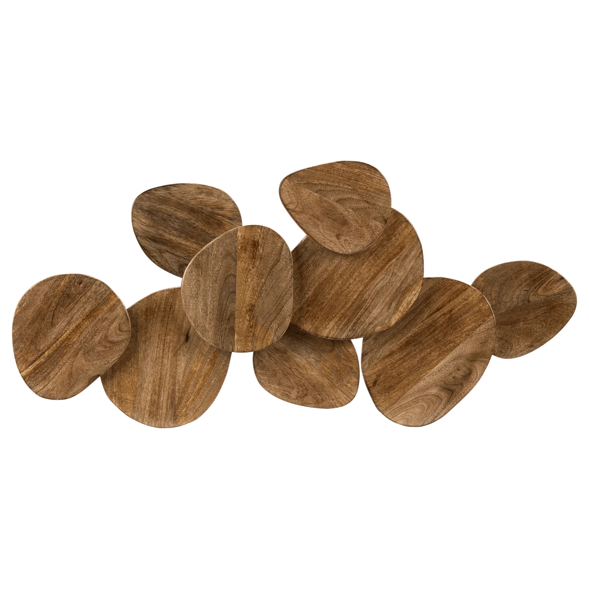 Mango Wood Triangles Wall Decor