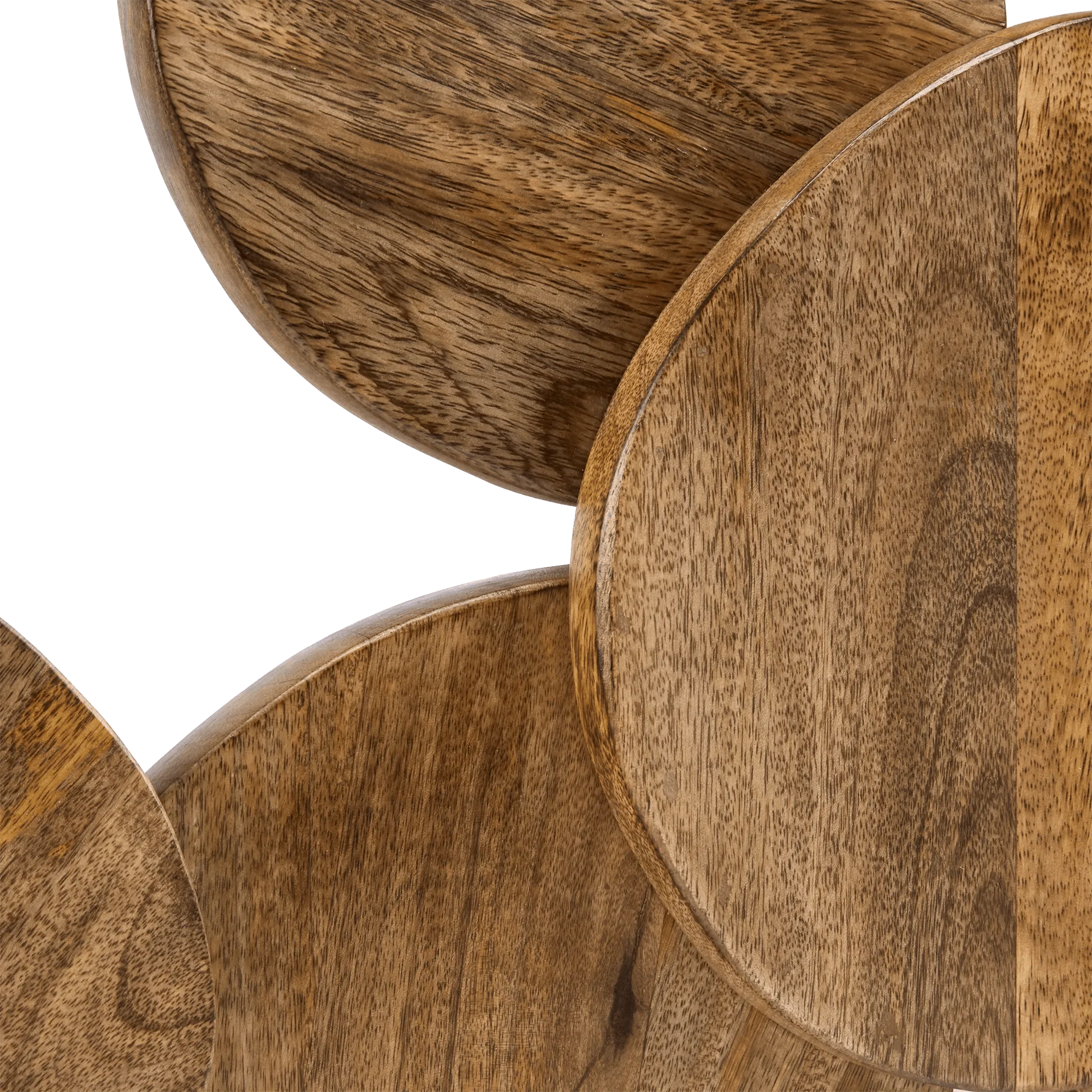 Mango Wood Triangles Wall Decor - Image 4