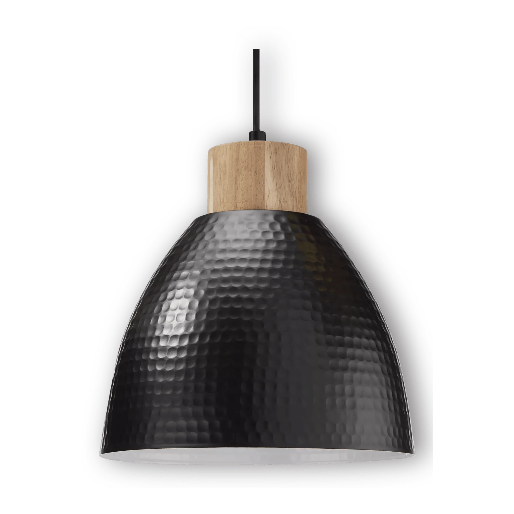 Metal and Wood Ceiling Lamp