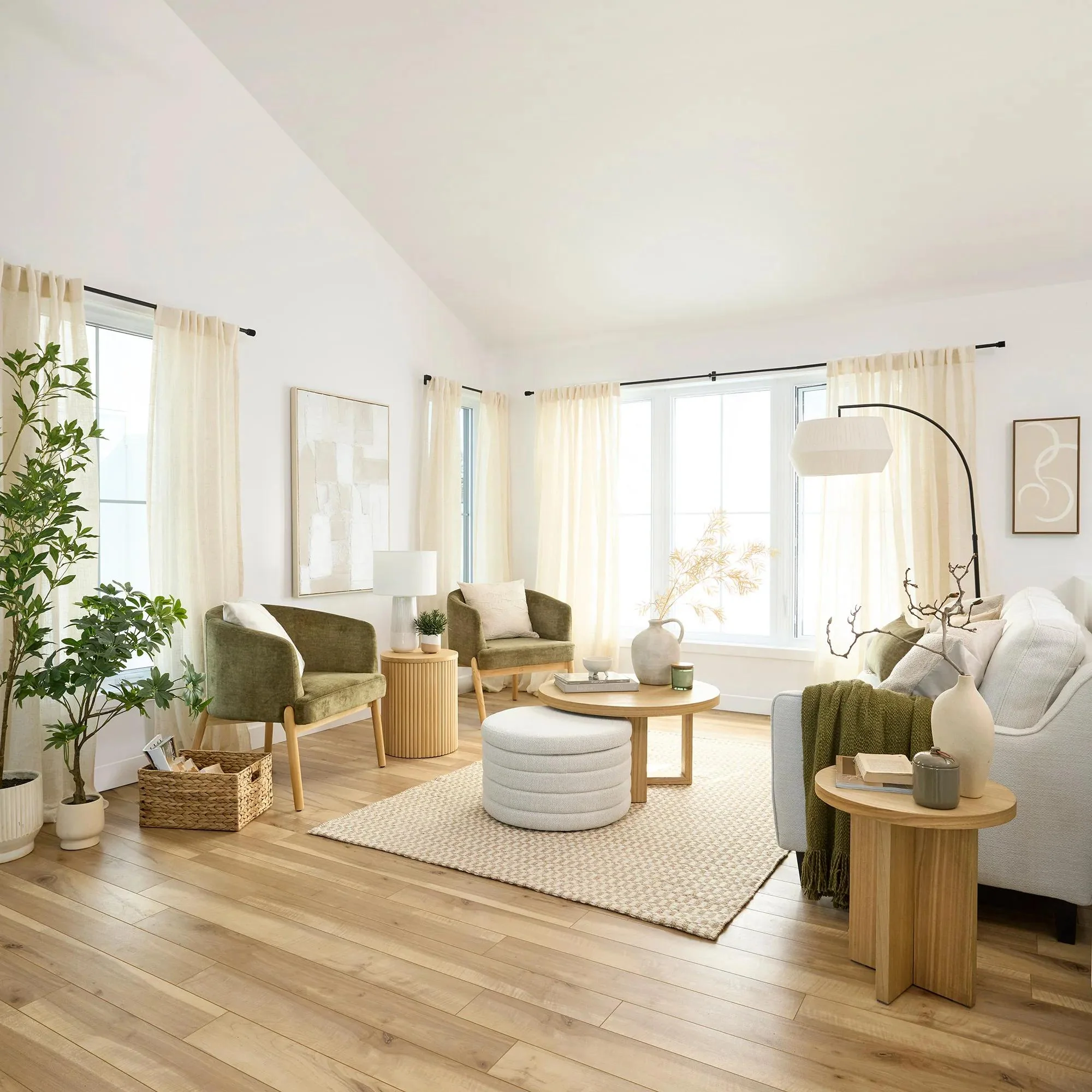 Natural Wood Side Table - Image 5