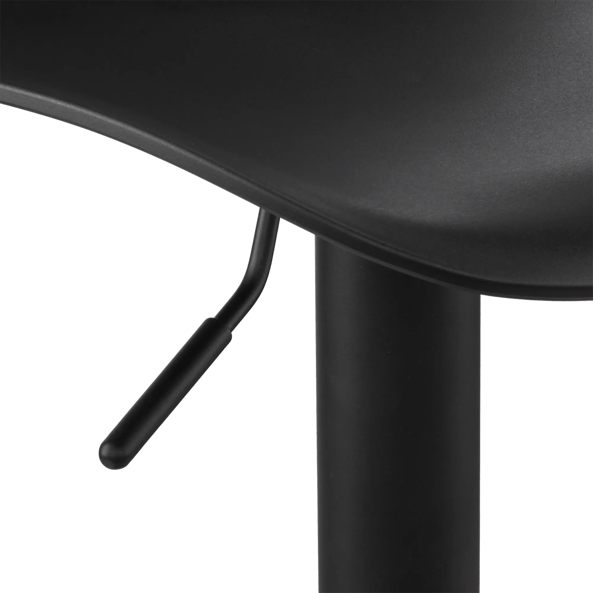 Black Metal & Plastic Bar Stool - Image 7