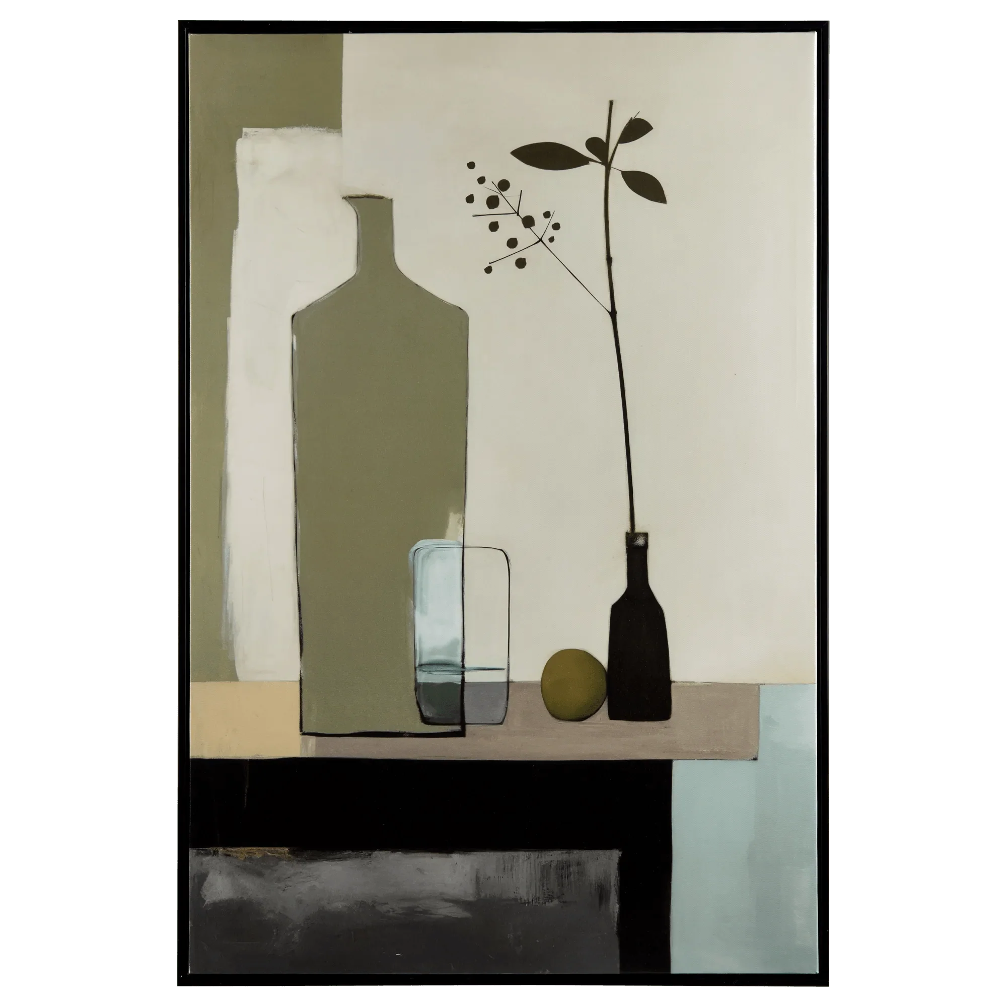 Modern Vase Printed Framed Canvas