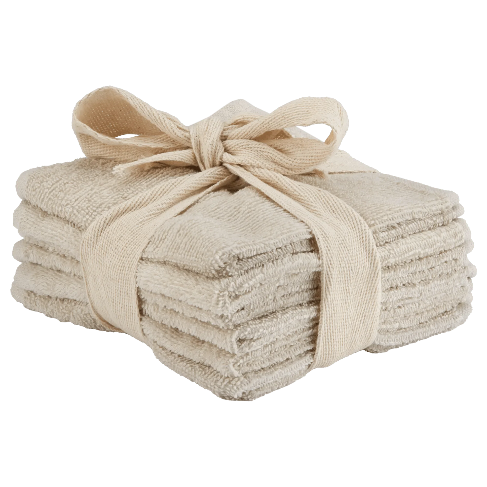 Natural Cotton Towels - Set of 6