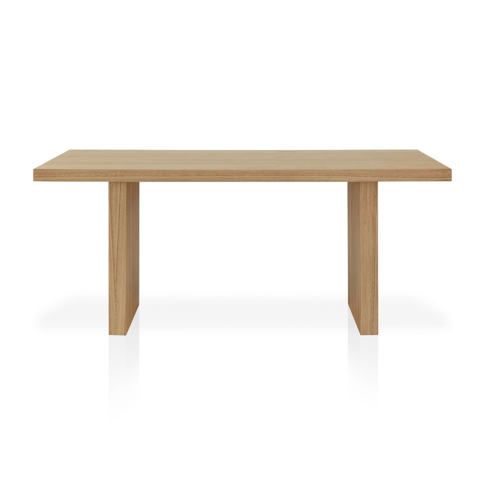 Natural Wood Dining Table - Image 2