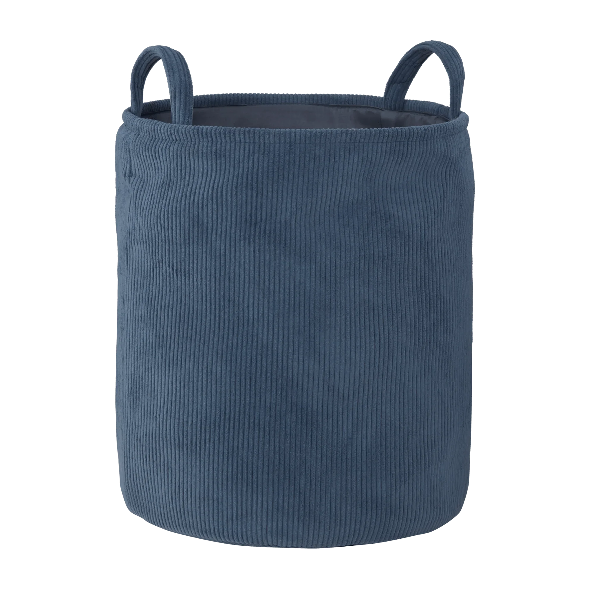 Navy Corduroy Hamper