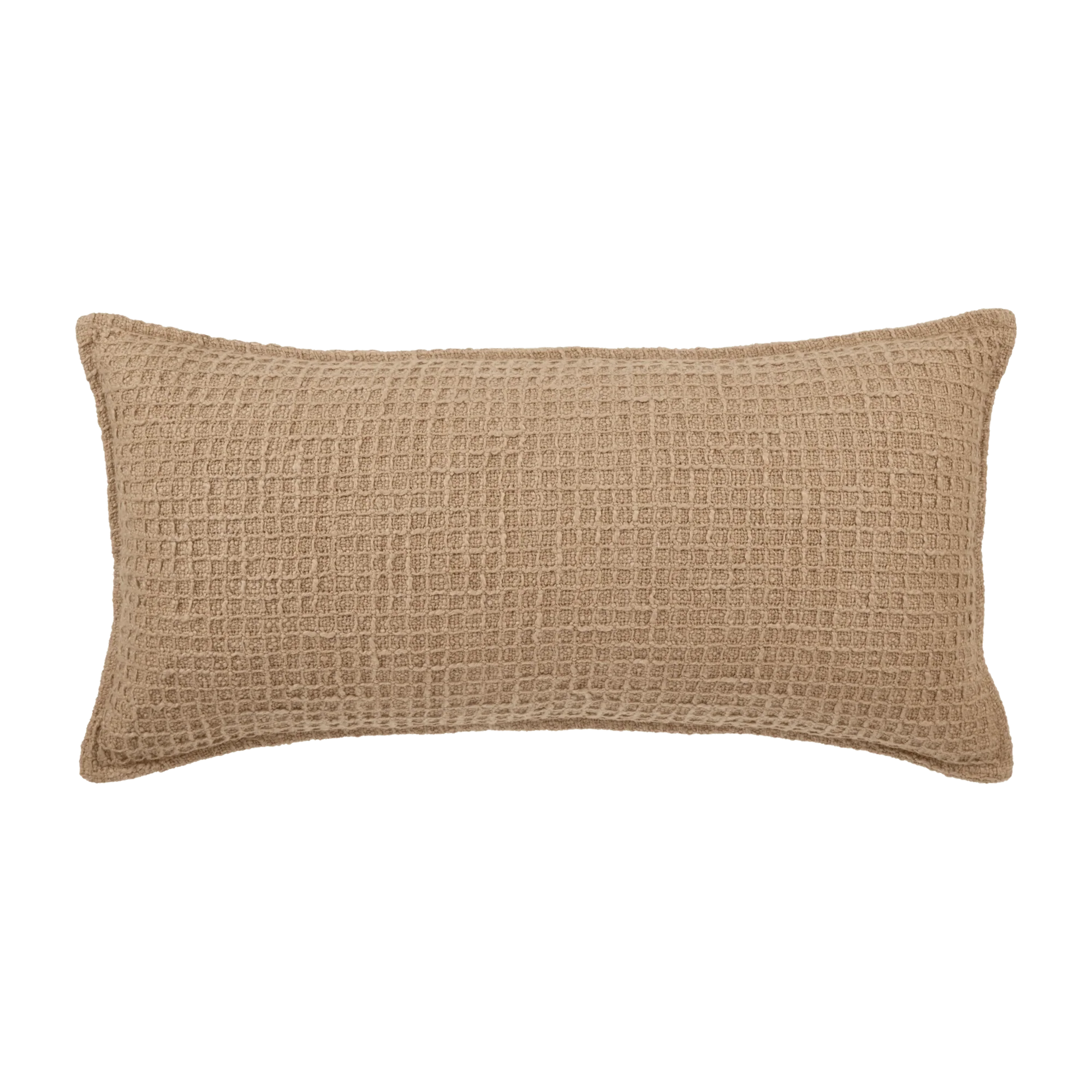 Nellie Neutral Textured Rectangular Pillow