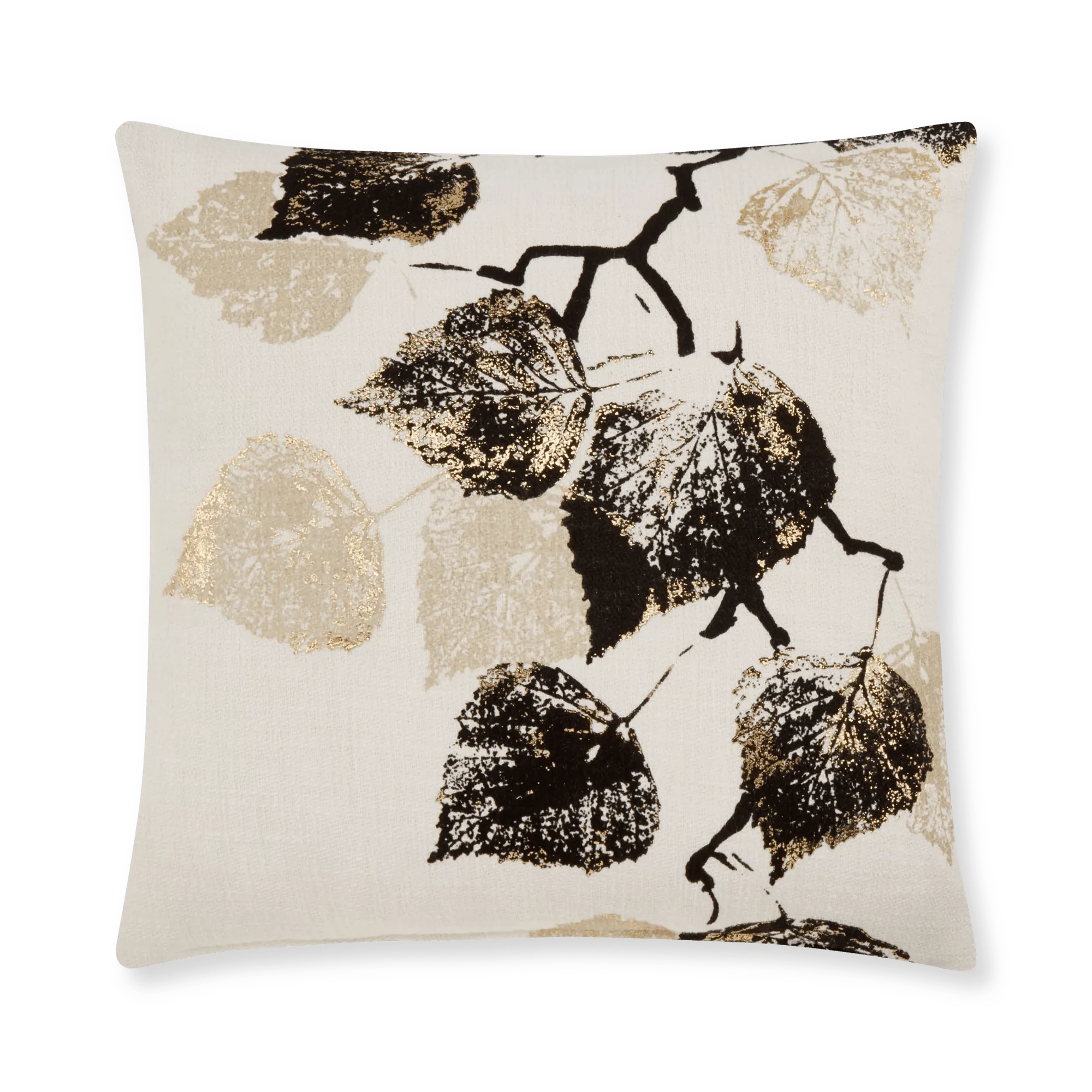 Novak Throw Pillow with Foil Embellishment