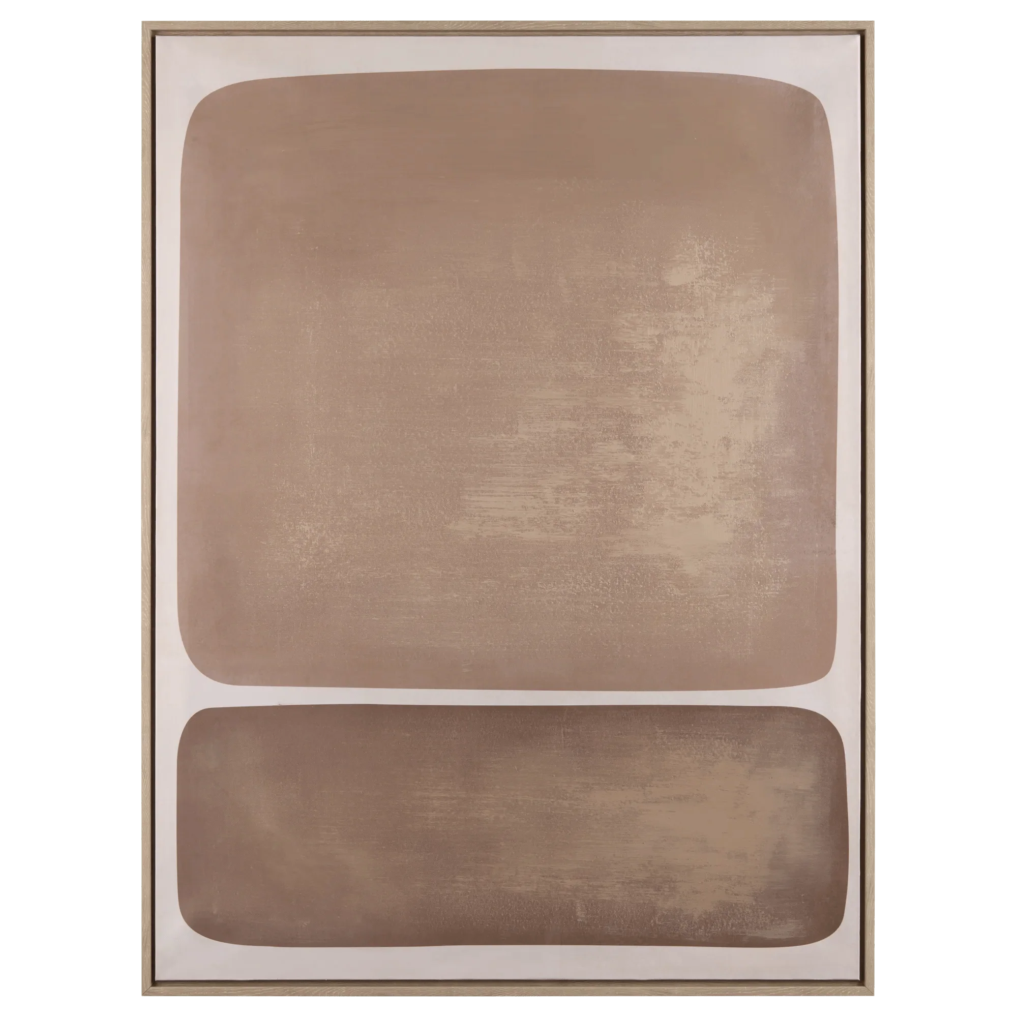 Nude Color Bloc Framed Art