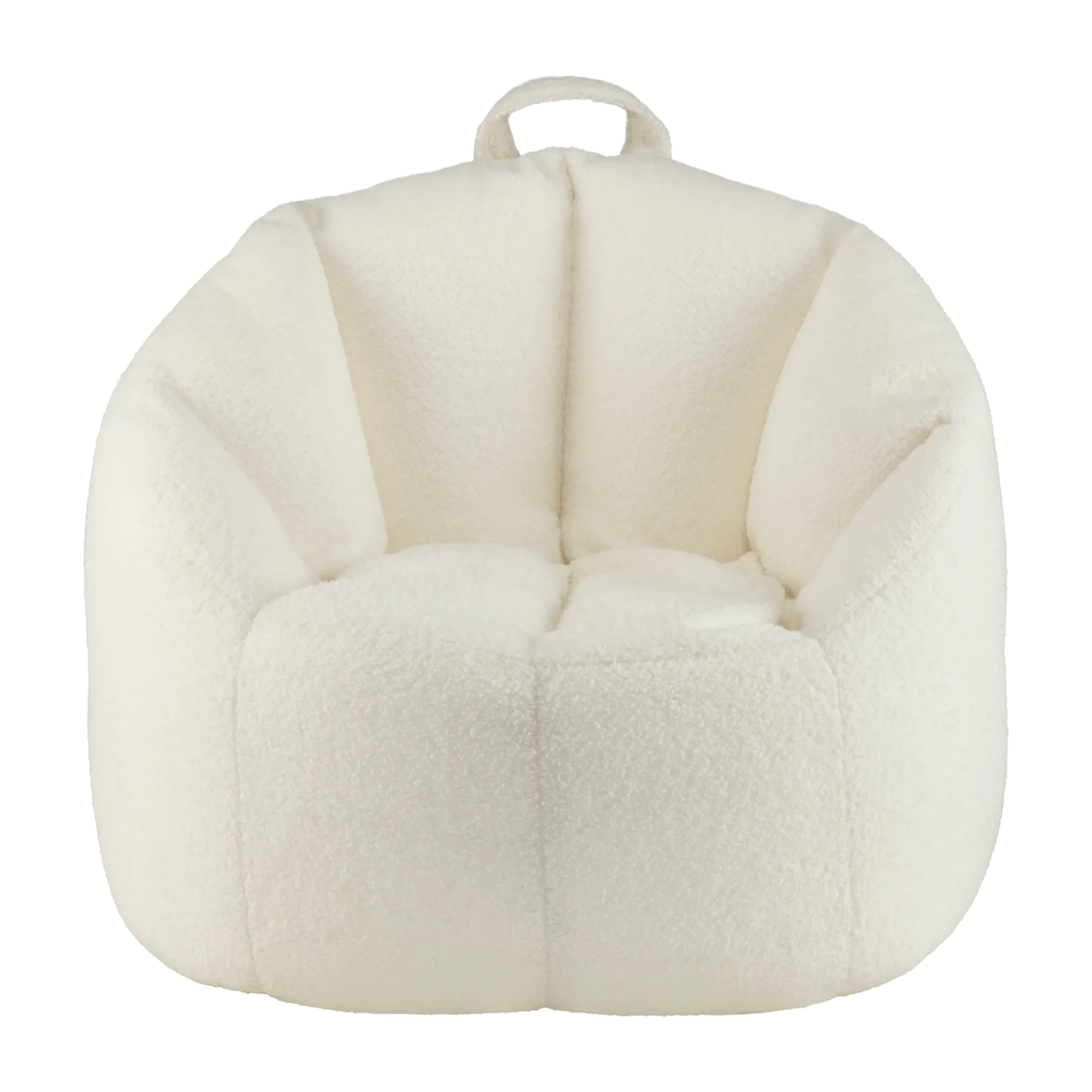 Off White Boucle Bean Bag - Image 2
