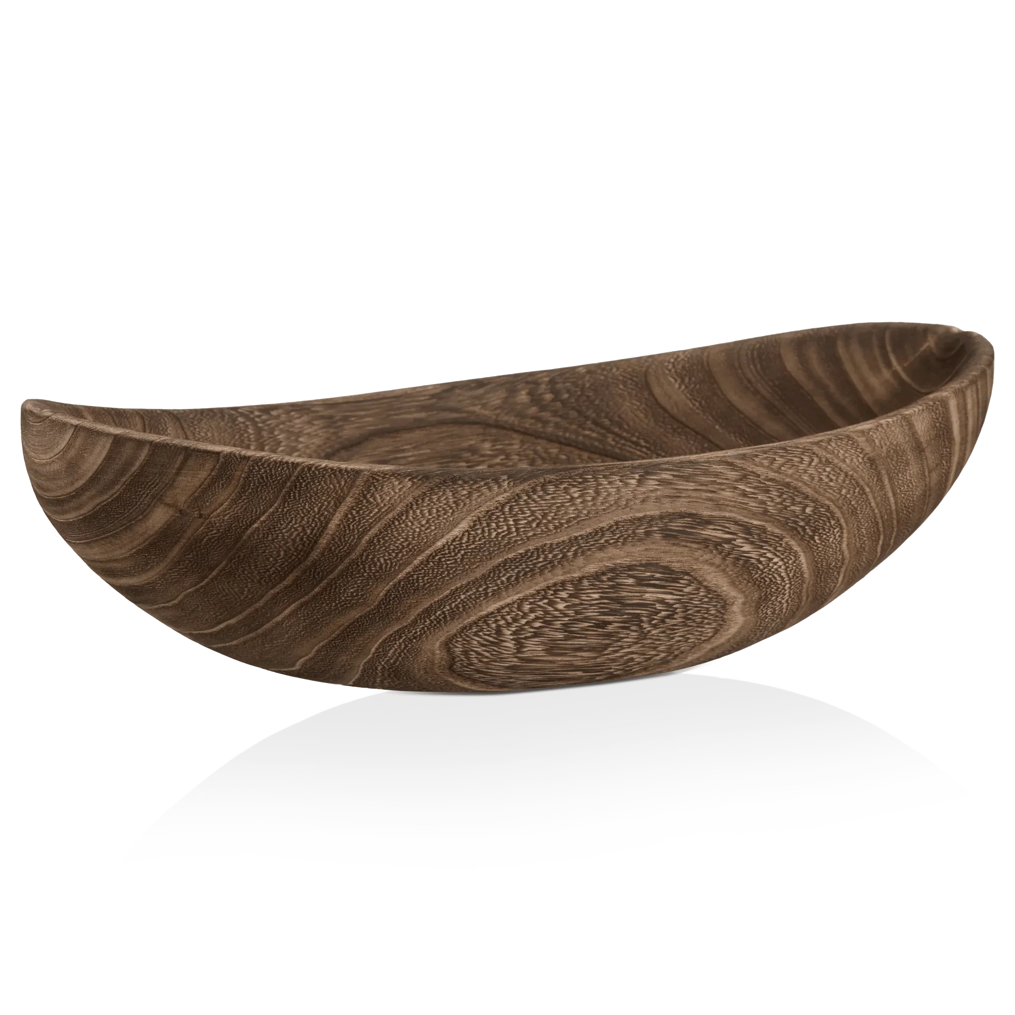 Oval Wood Bowl