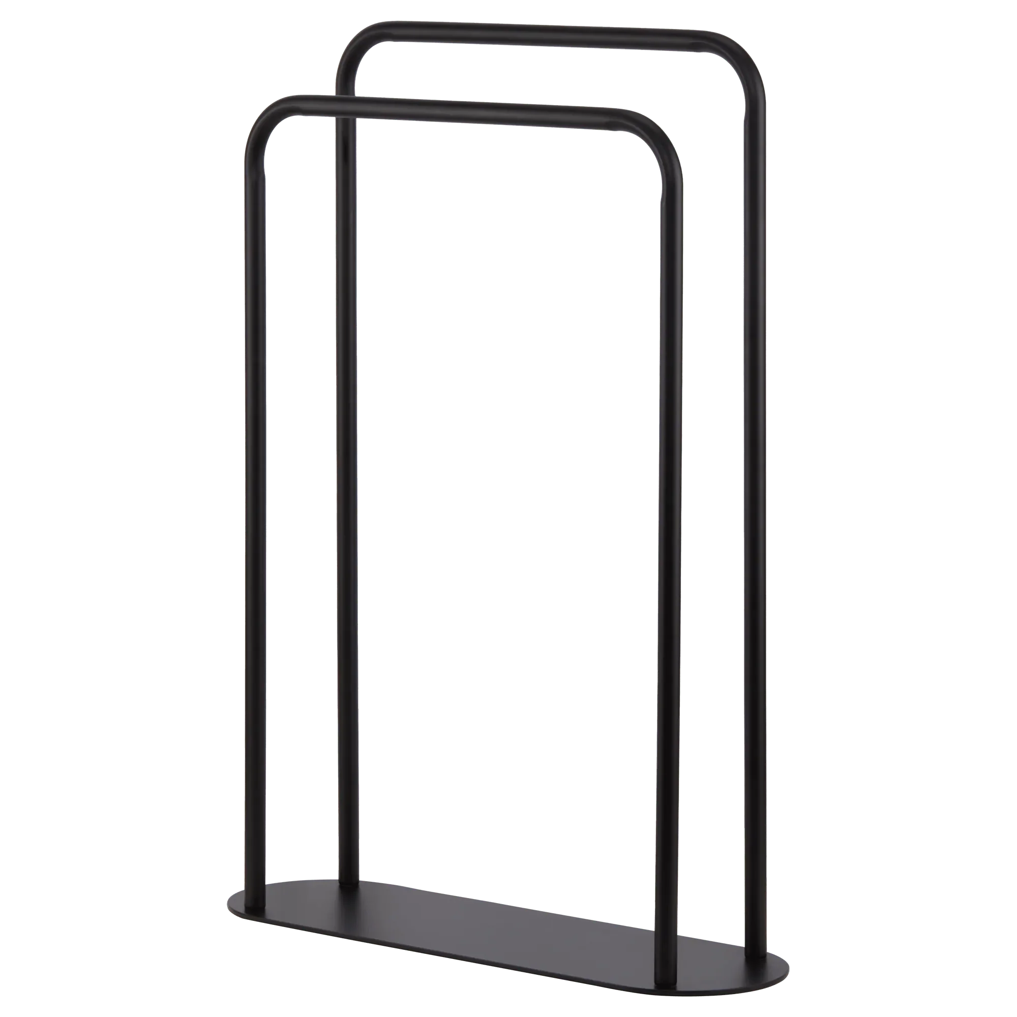 Ovaltik black towel rack