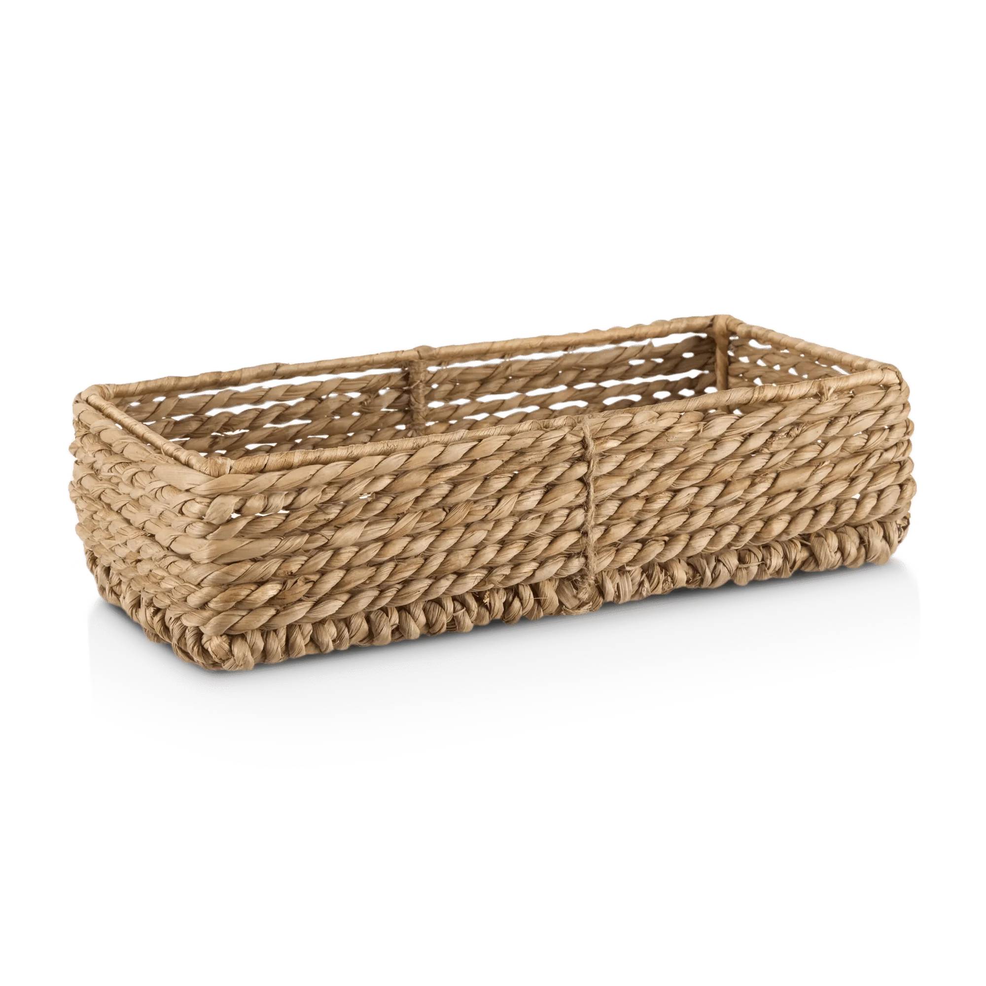 Rectangular Natural Fiber Storage Tray