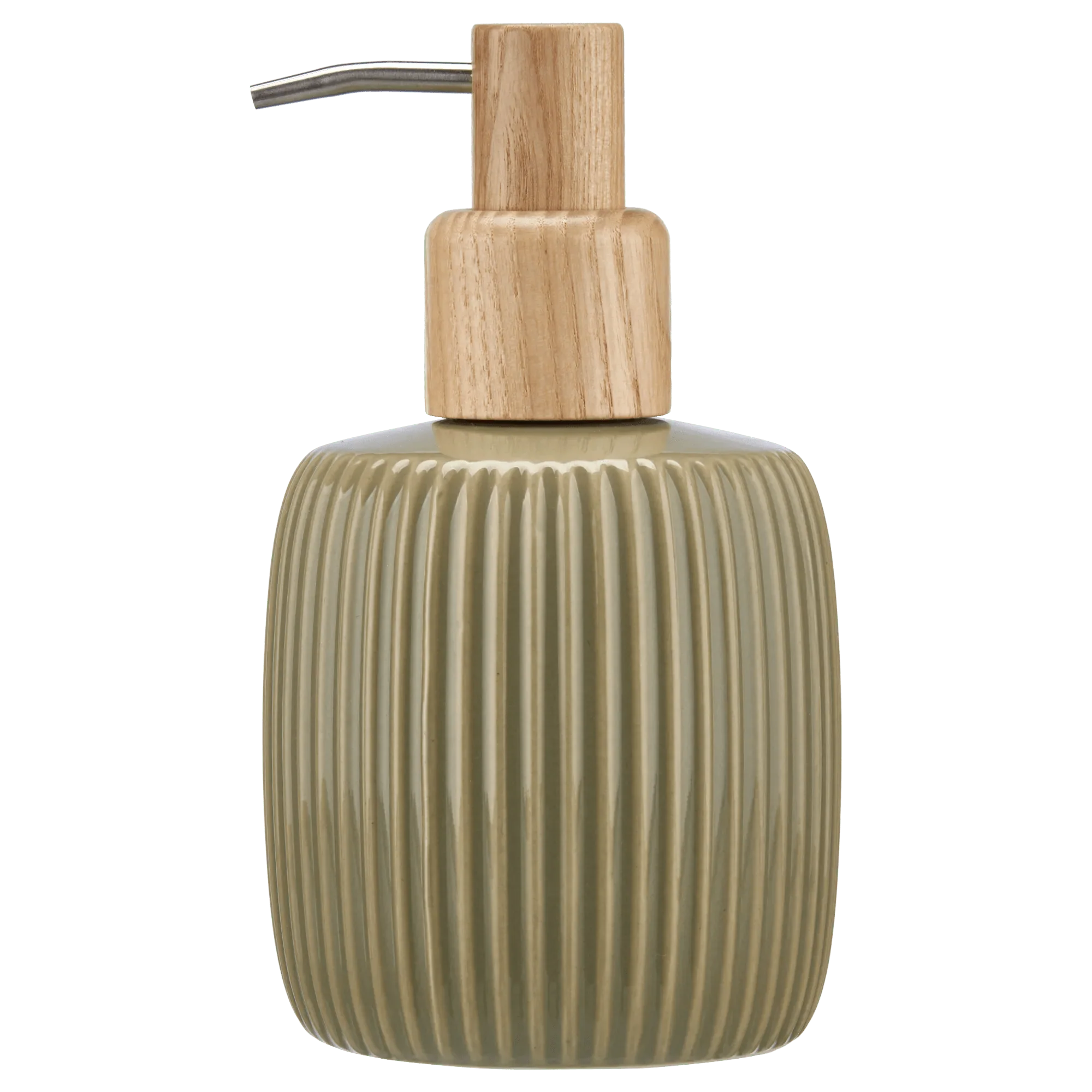 Ribbed Ceramic Soap Pump Dispenser