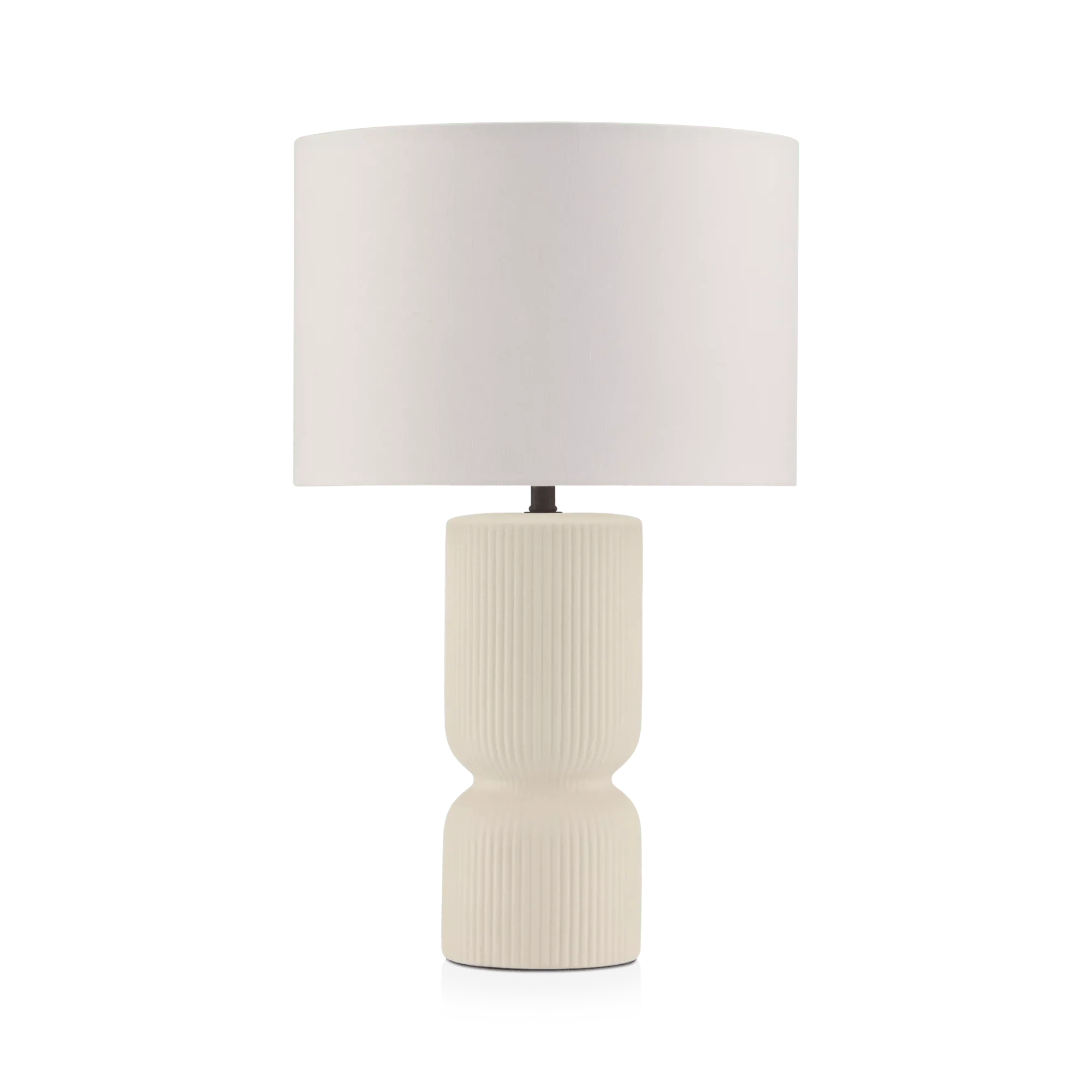Ribbed Ceramic Table Lamp