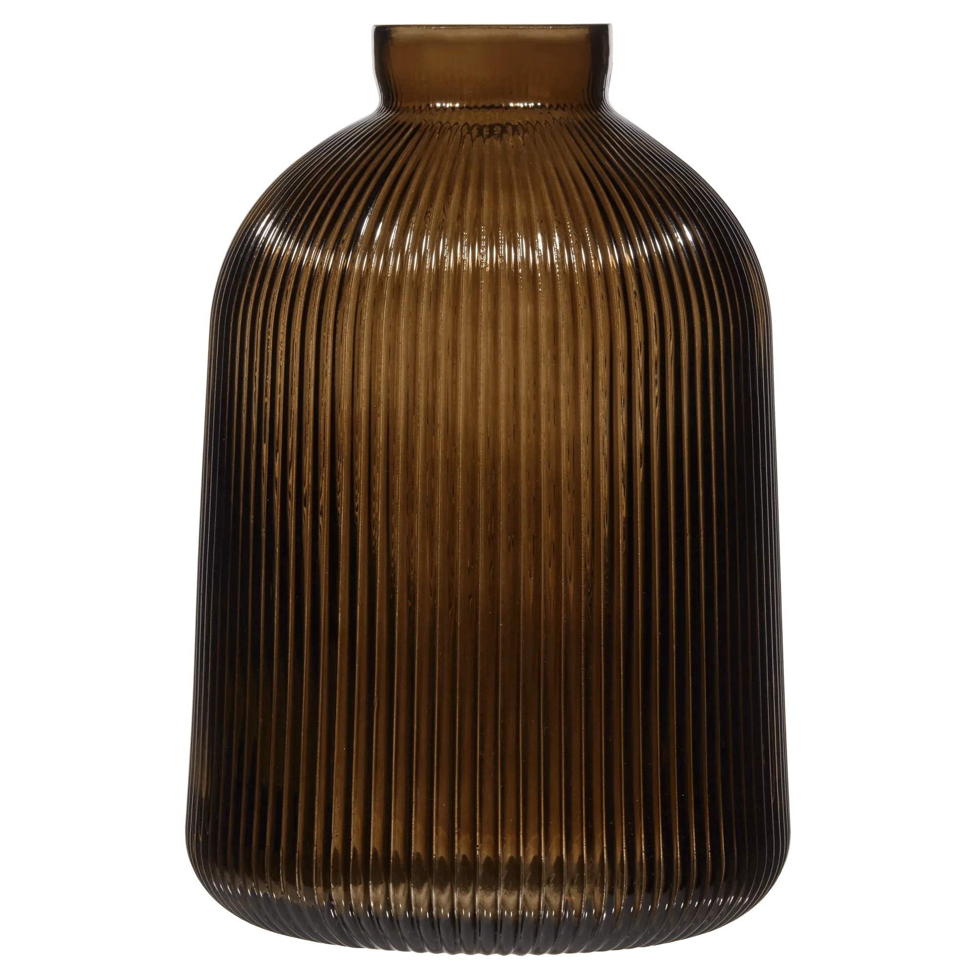 Ribbed Glass Table Vase
