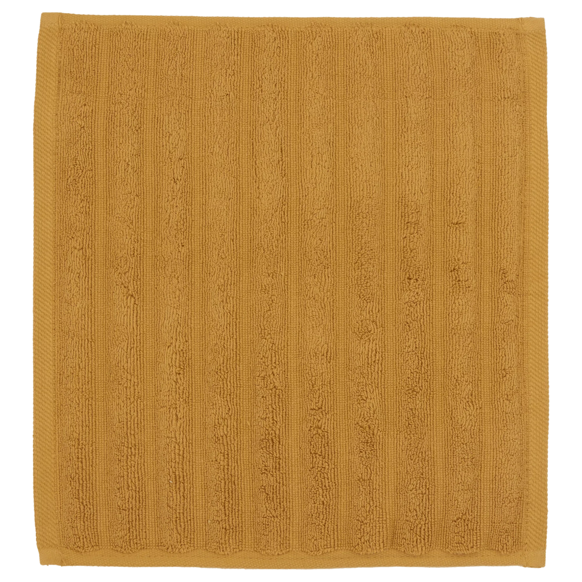 Ochre Ribbed Washcloth - Image 2