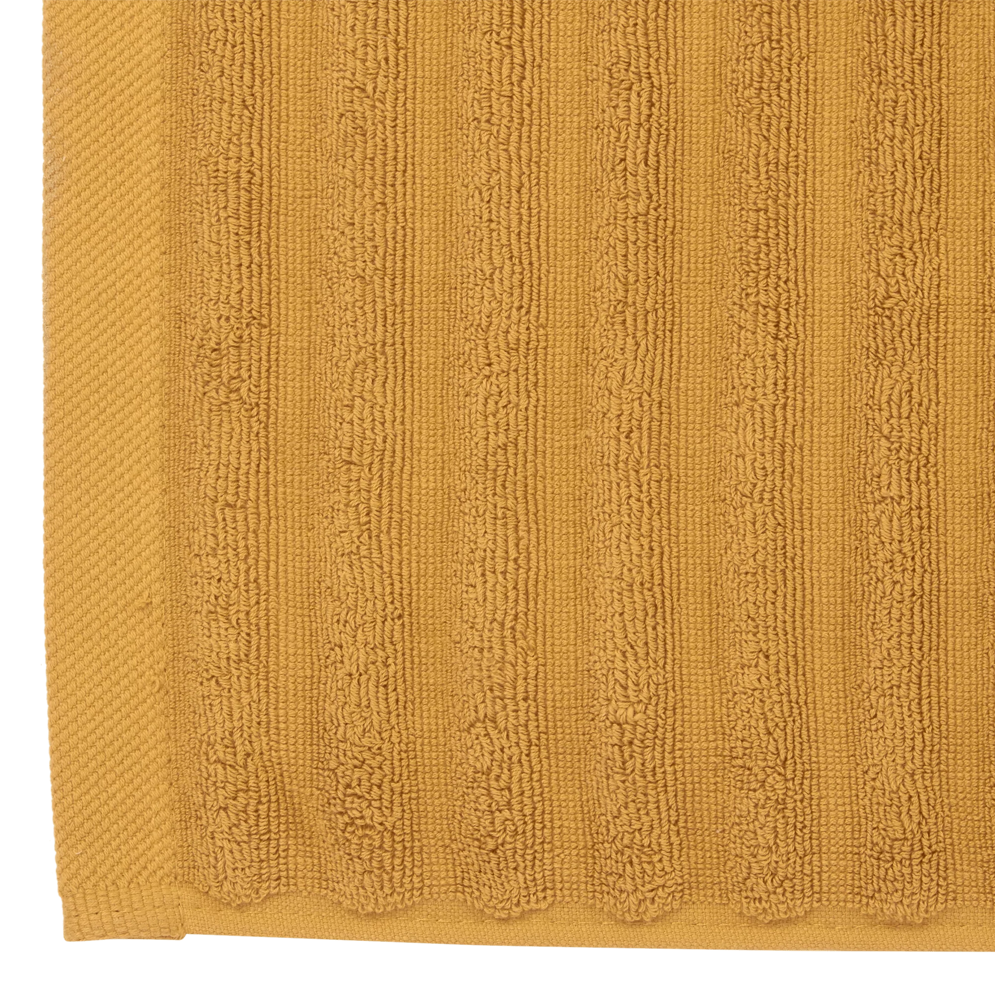 Ochre Ribbed Washcloth - Image 3